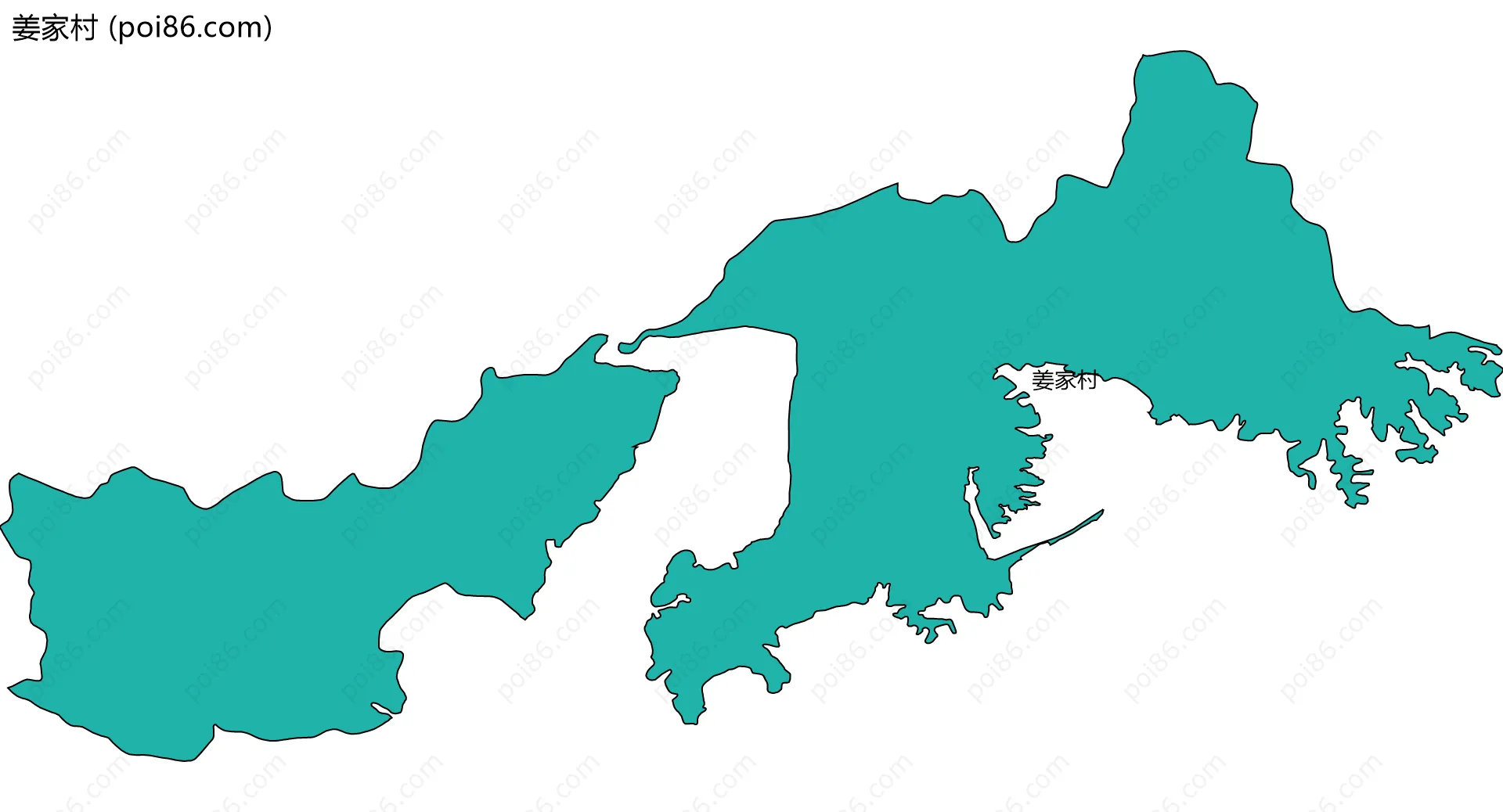 姜家村边界地图