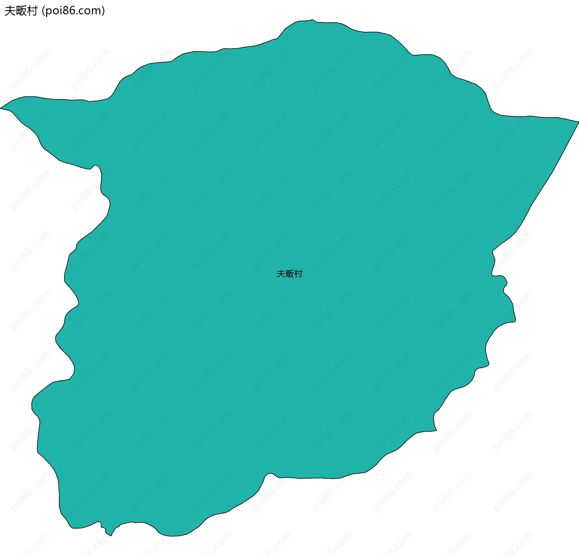 夫畈村边界地图