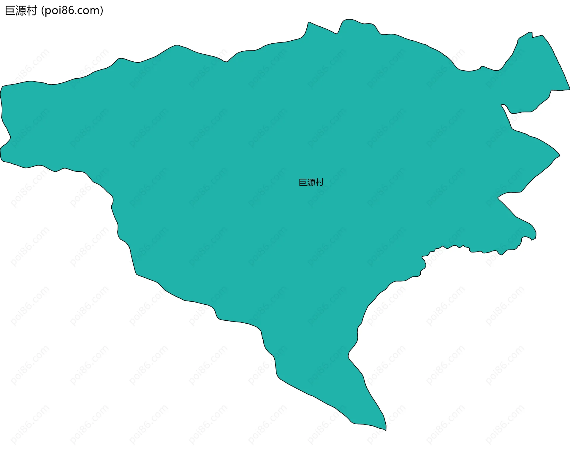 巨源村边界地图