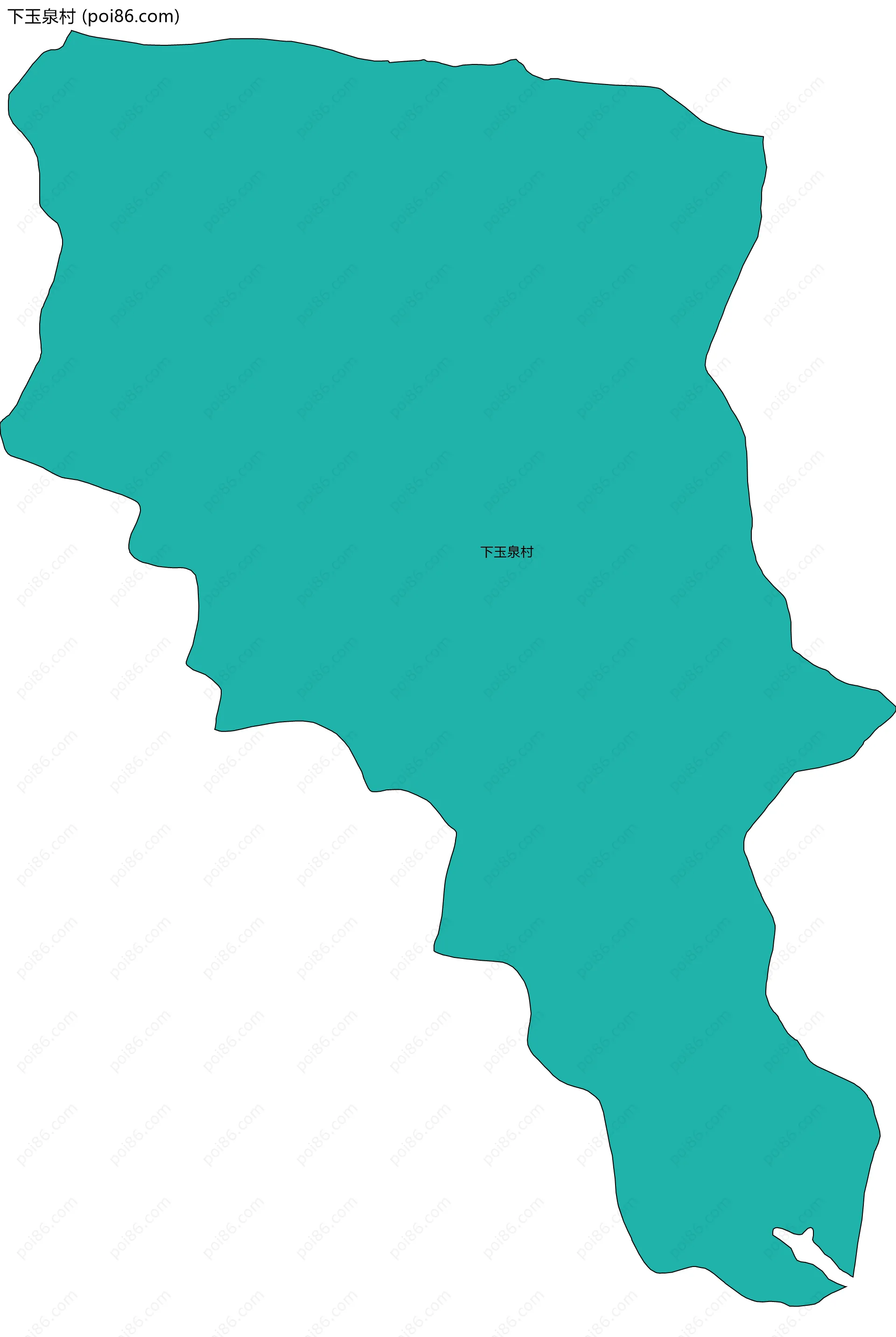 下玉泉村边界地图