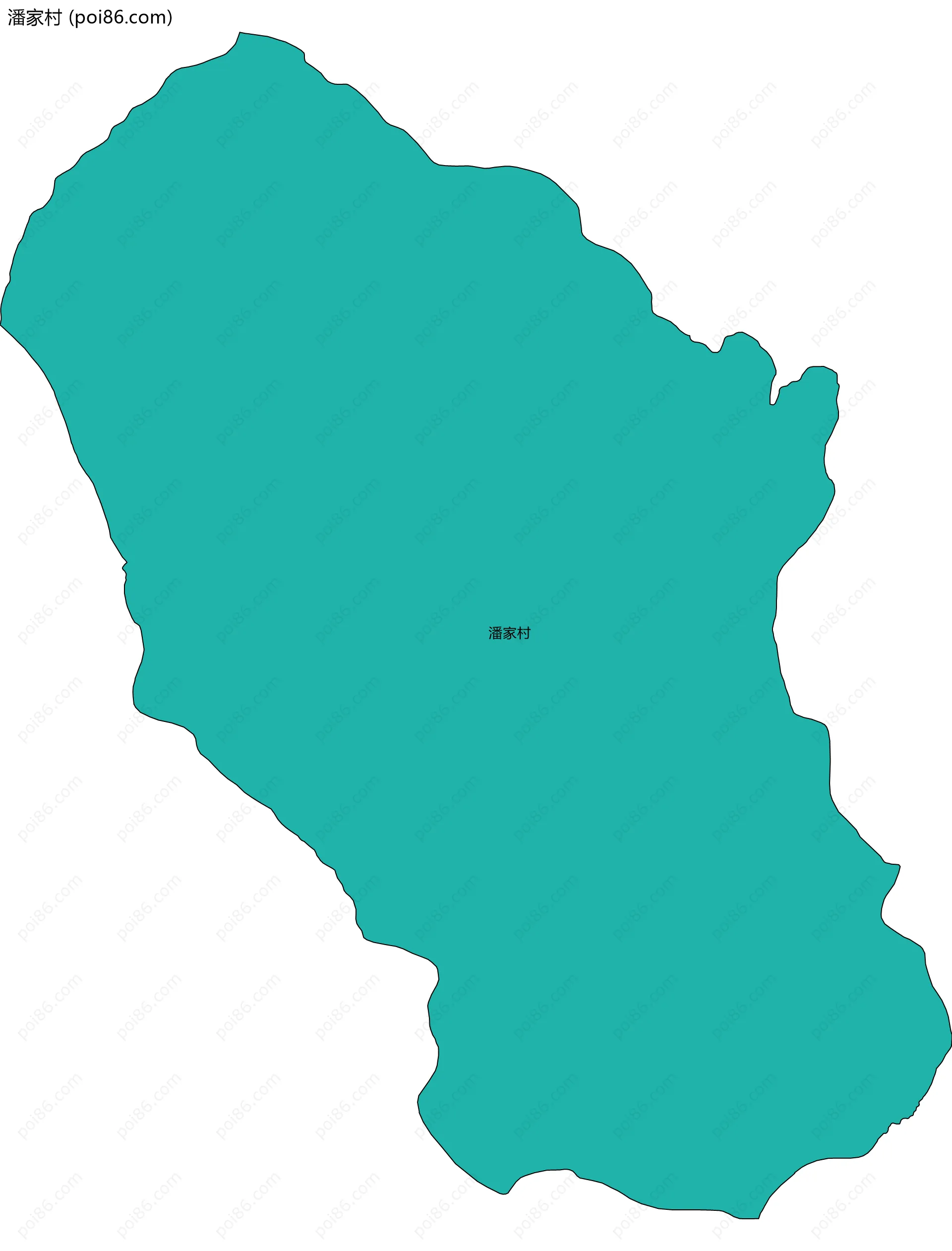 潘家村边界地图