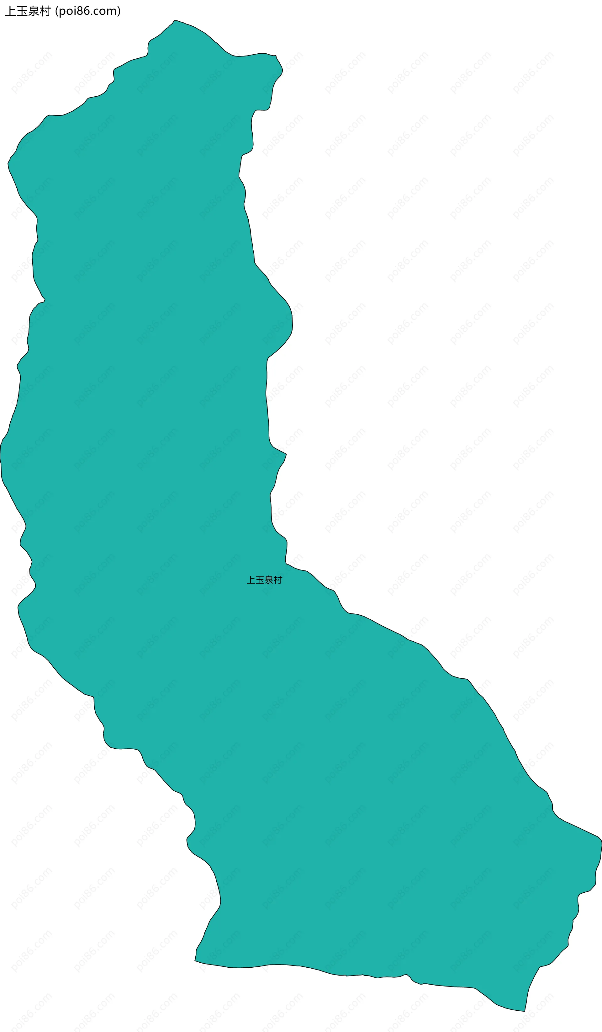 上玉泉村边界地图