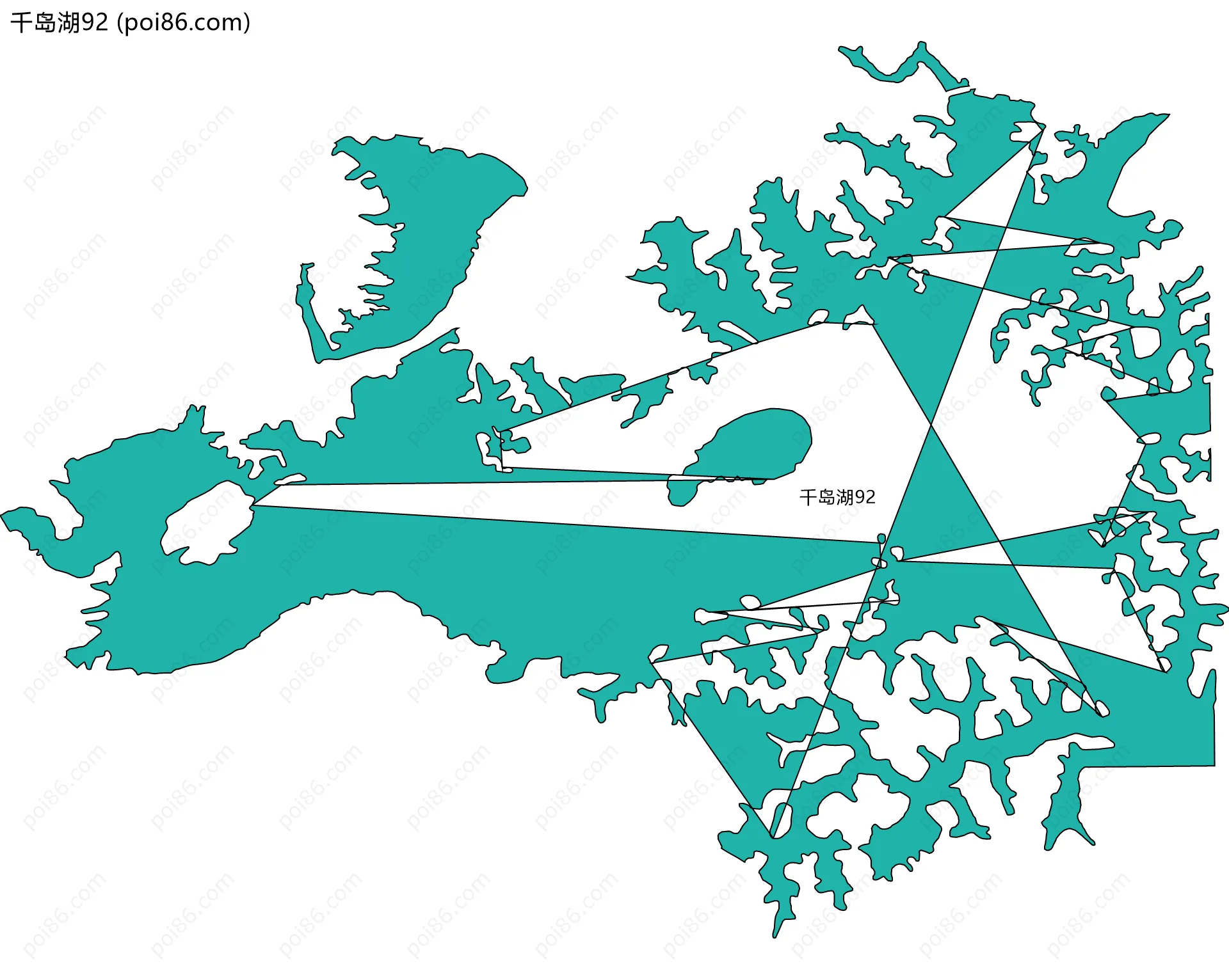 千岛湖92边界地图