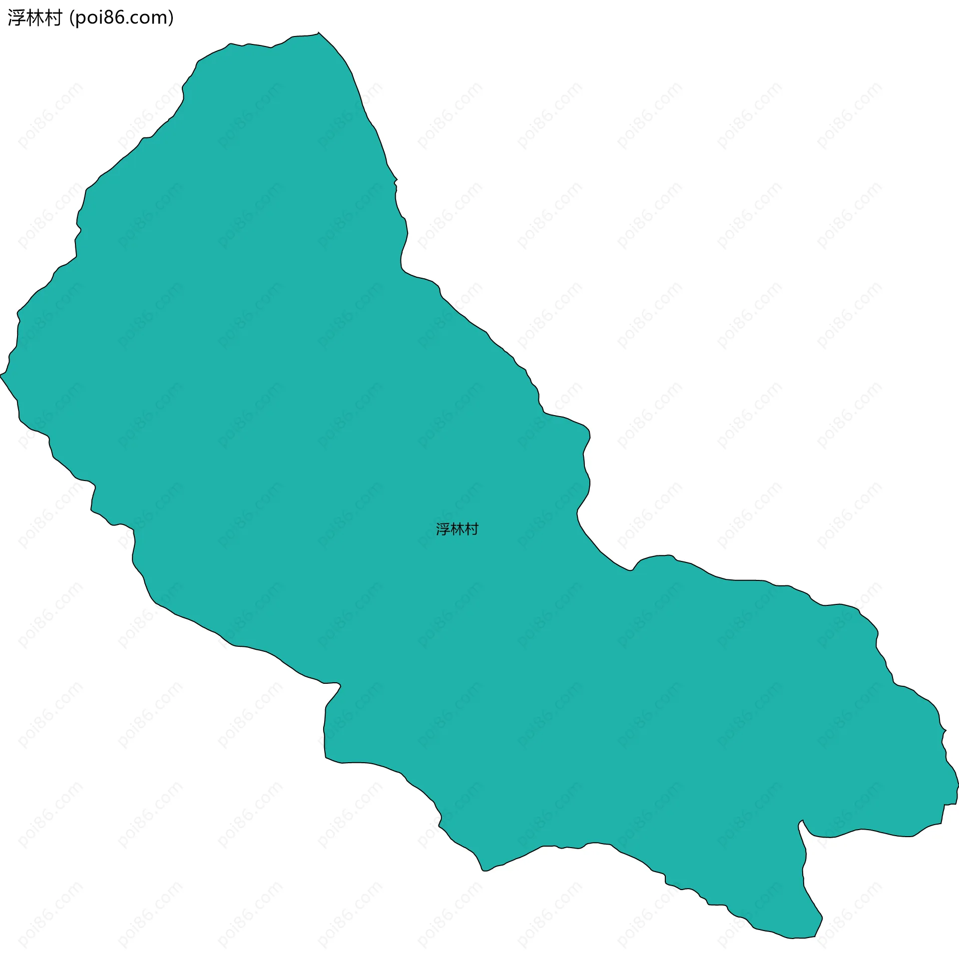 浮林村边界地图