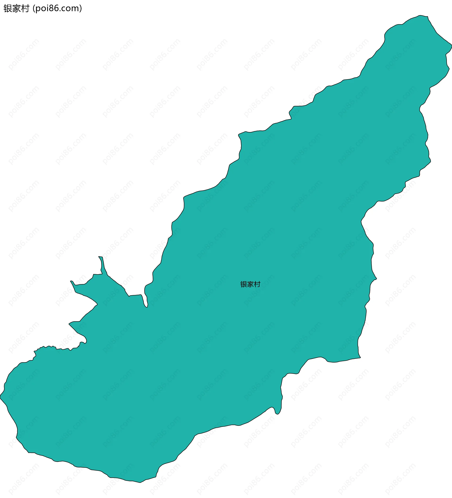 银家村边界地图