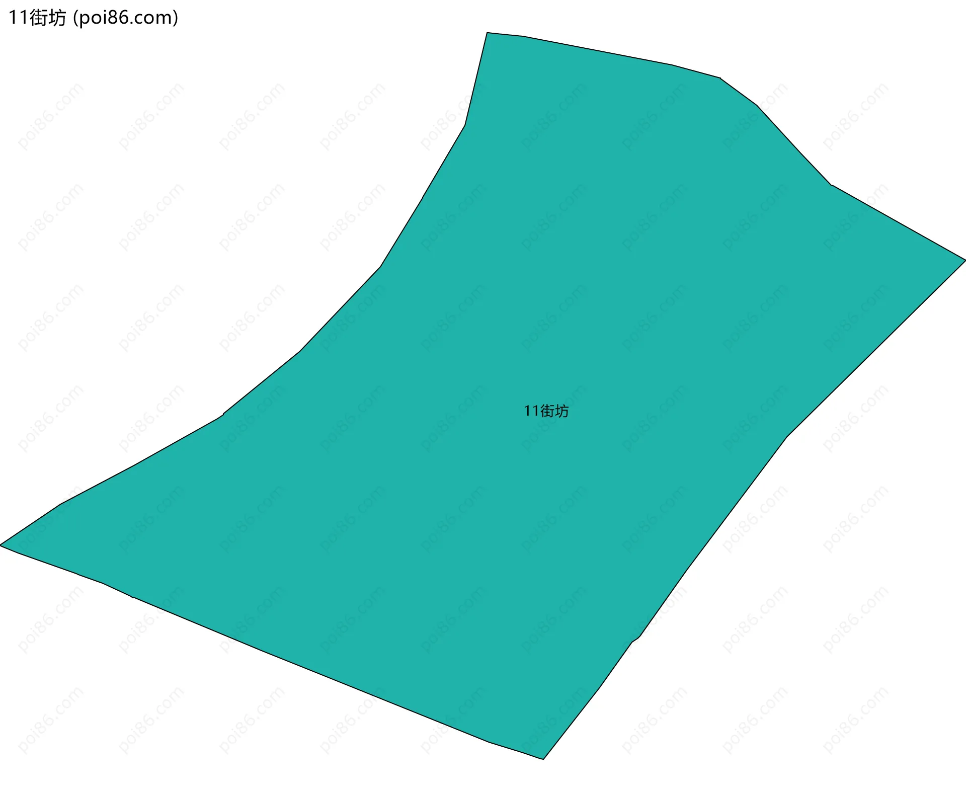 11街坊边界地图