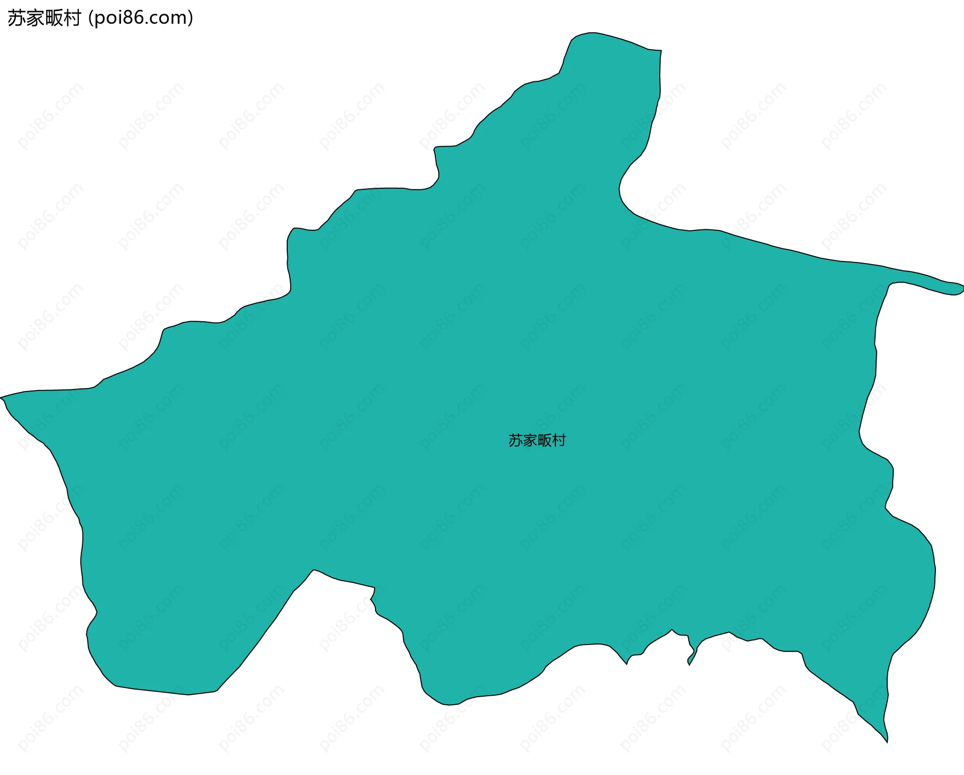 苏家畈村边界地图