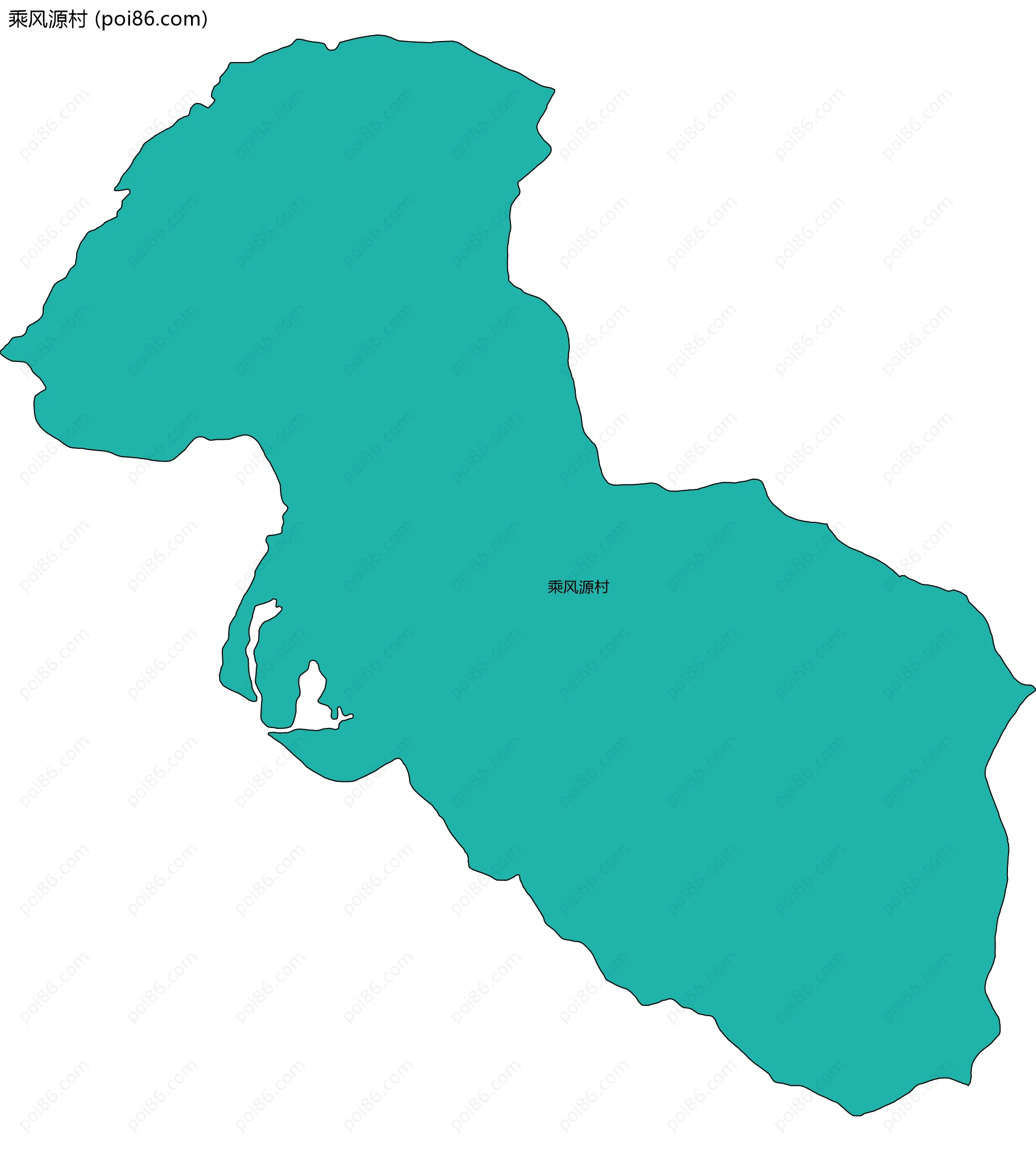 乘风源村边界地图