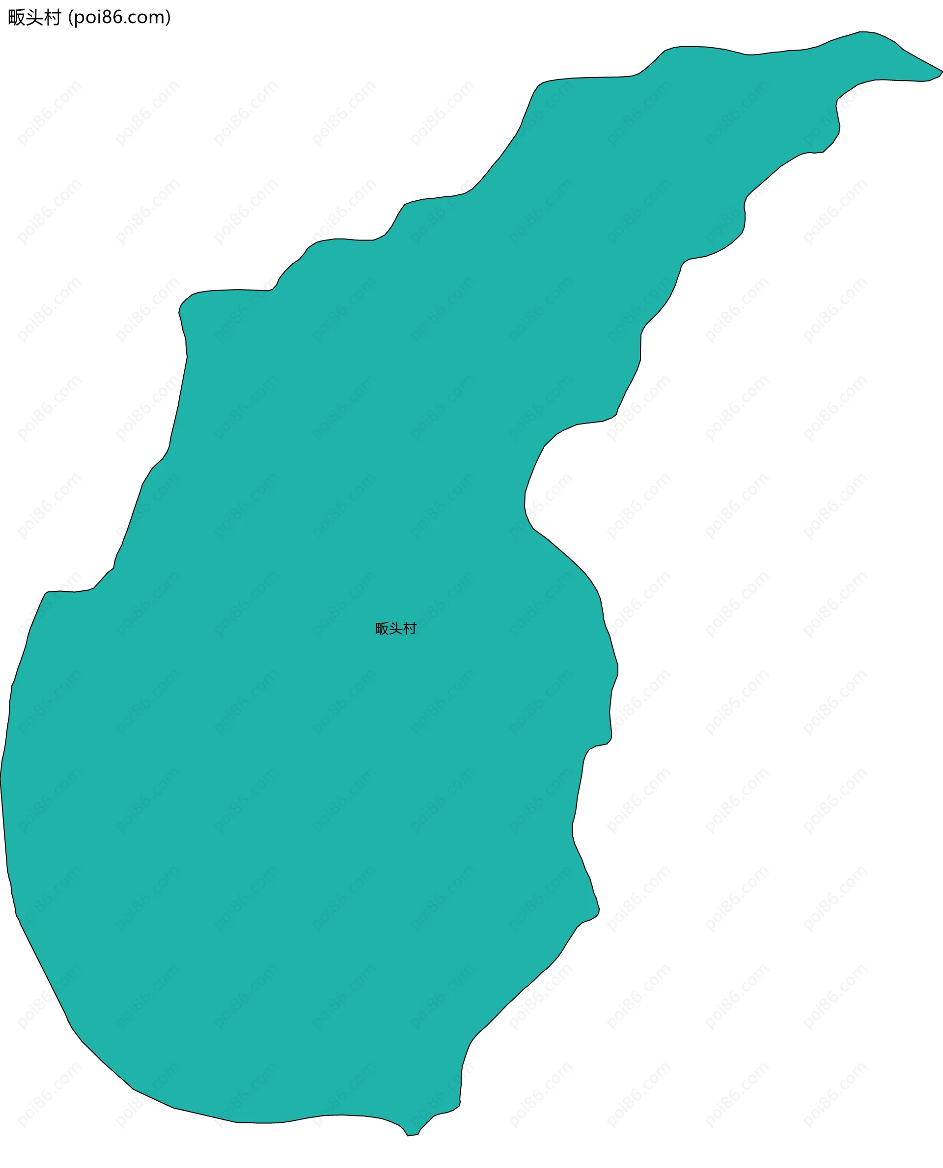 畈头村边界地图