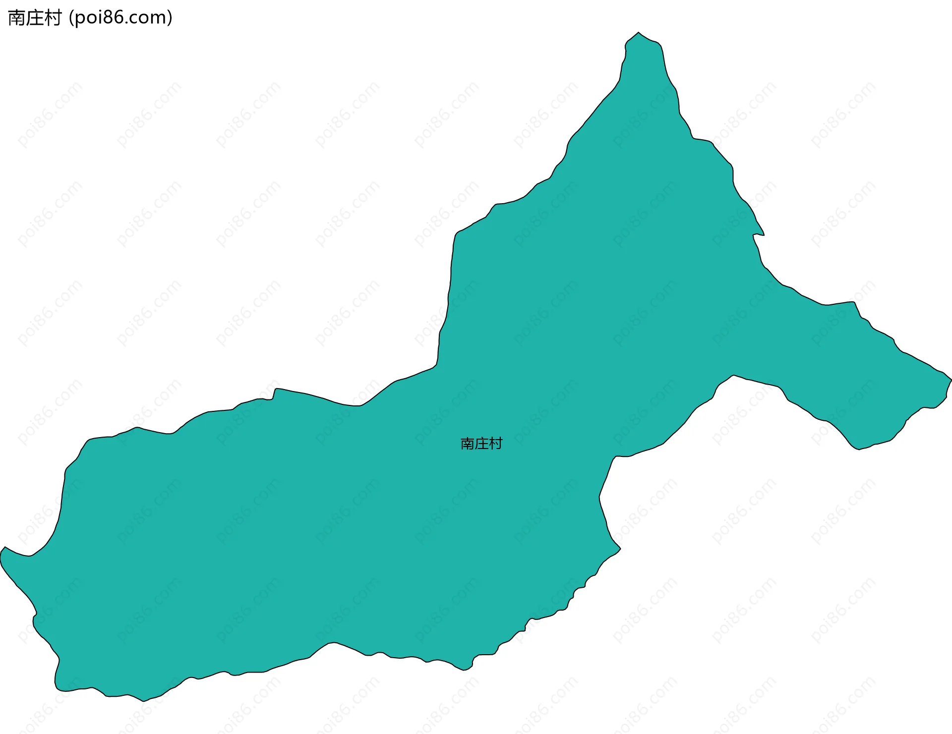南庄村边界地图