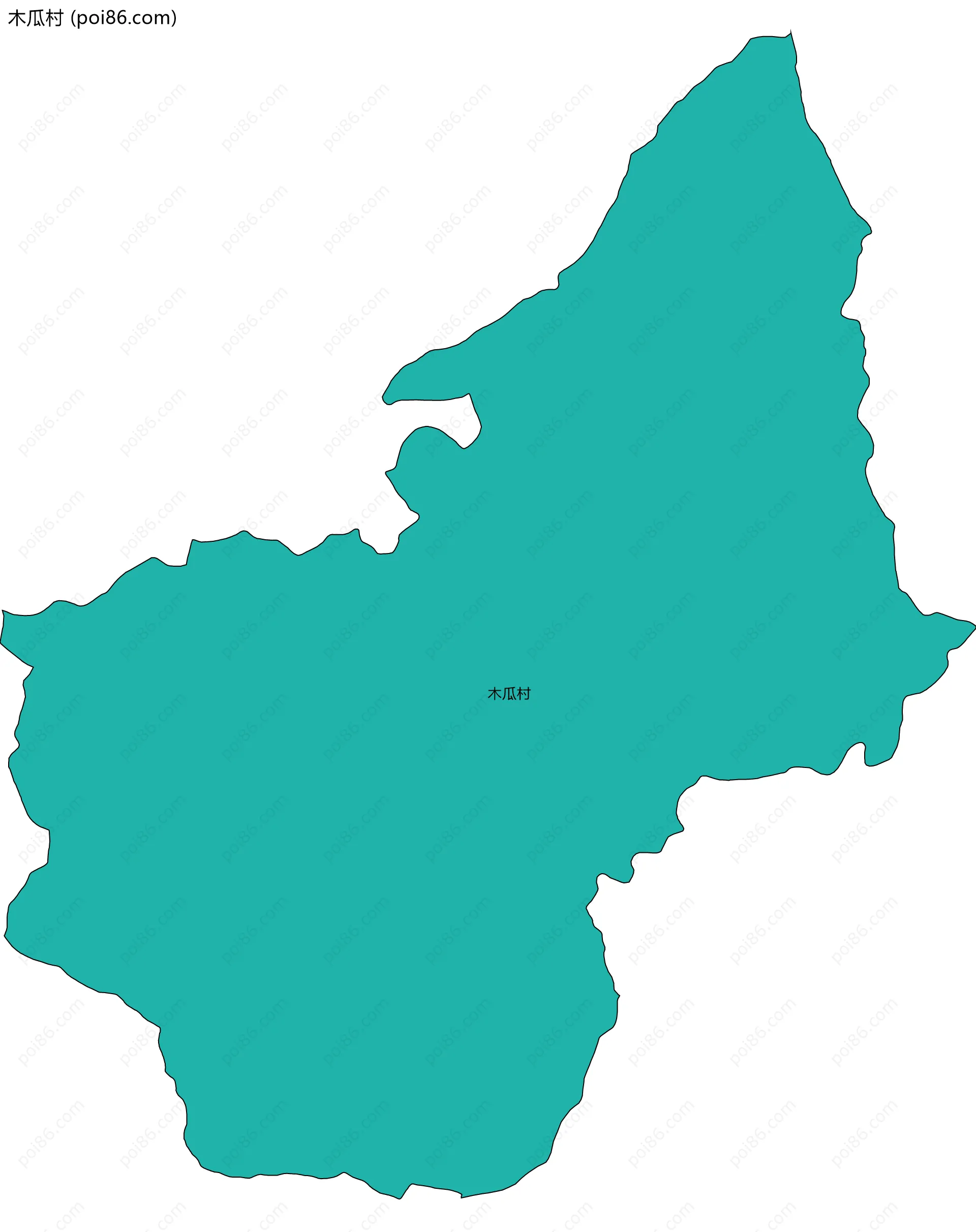 木瓜村边界地图