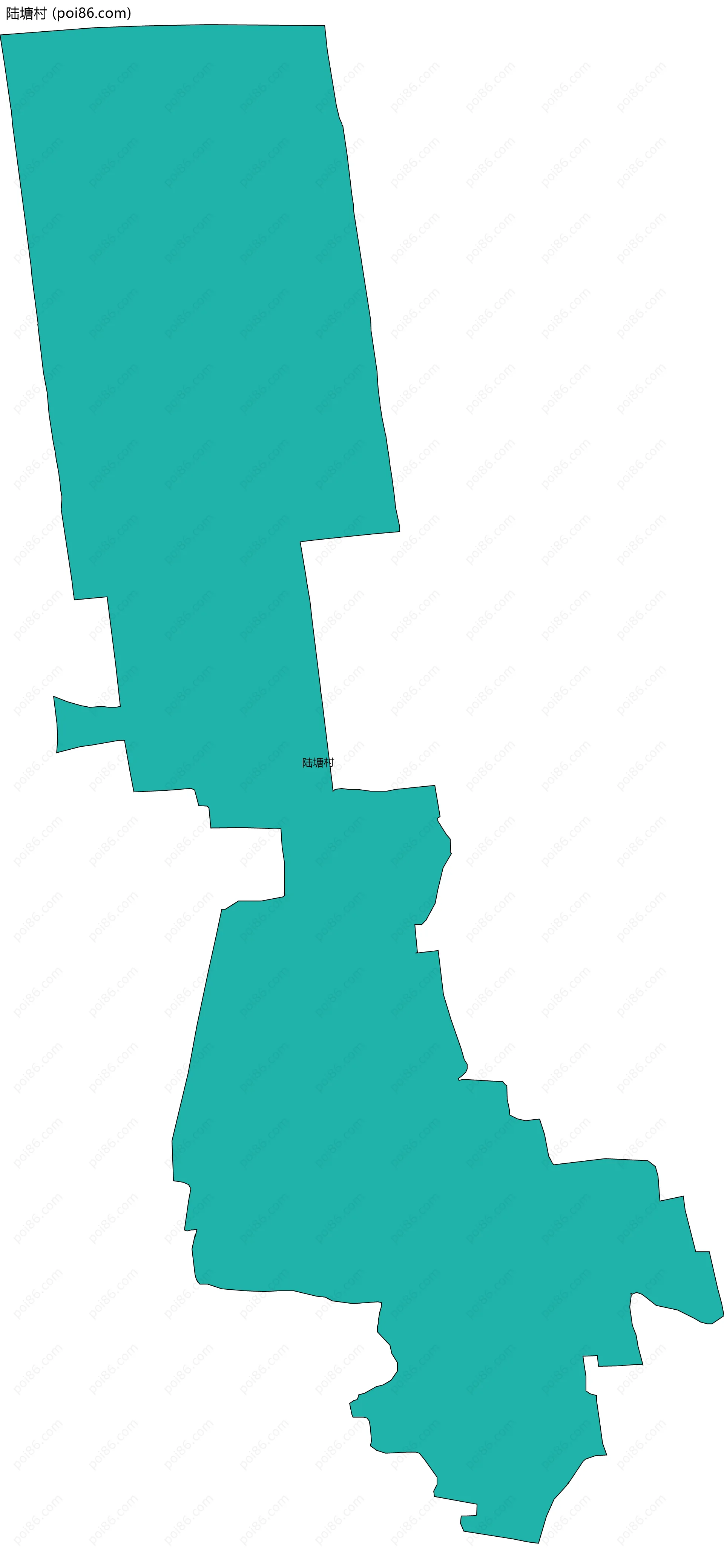 陆塘村边界地图