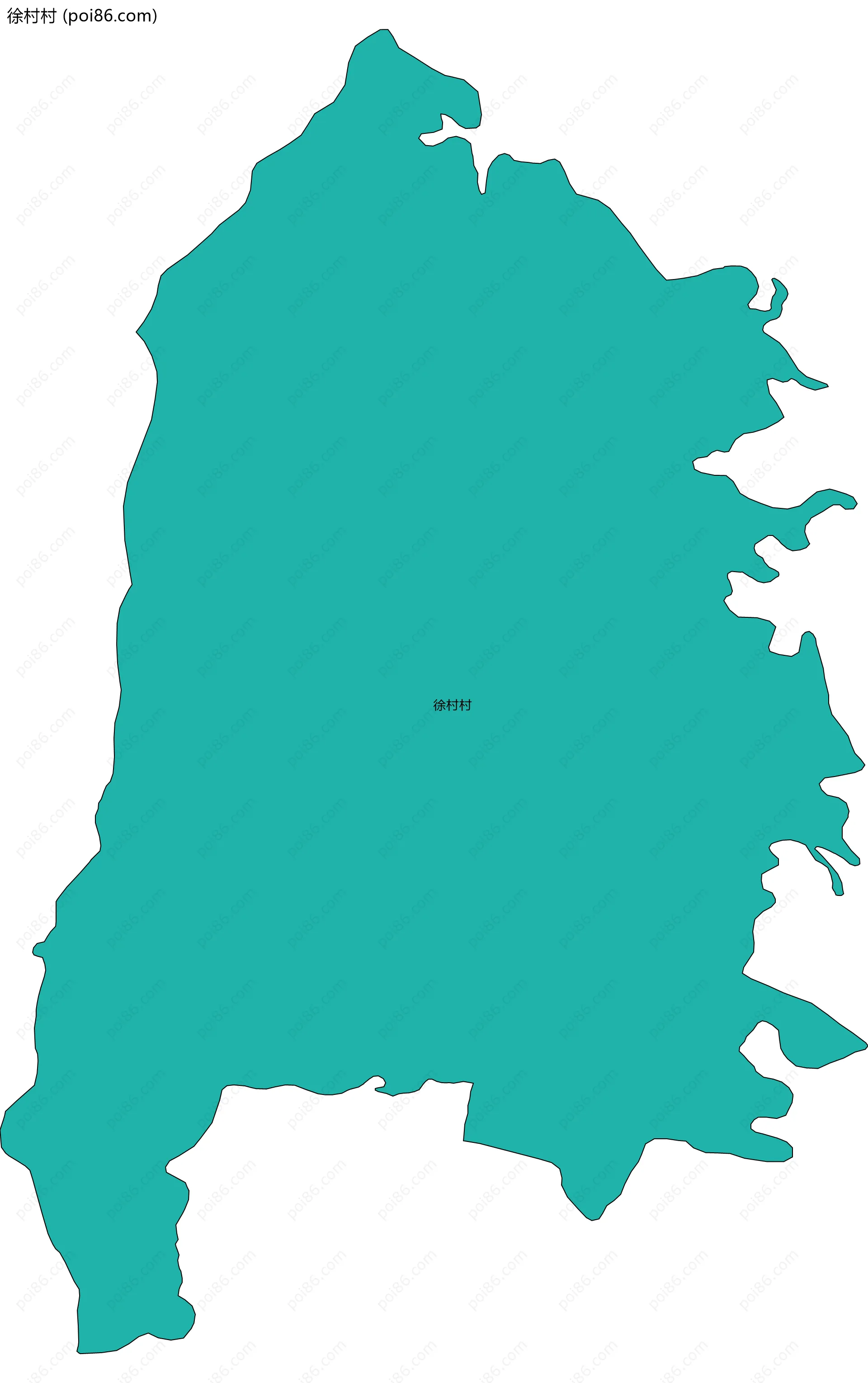 徐村村边界地图