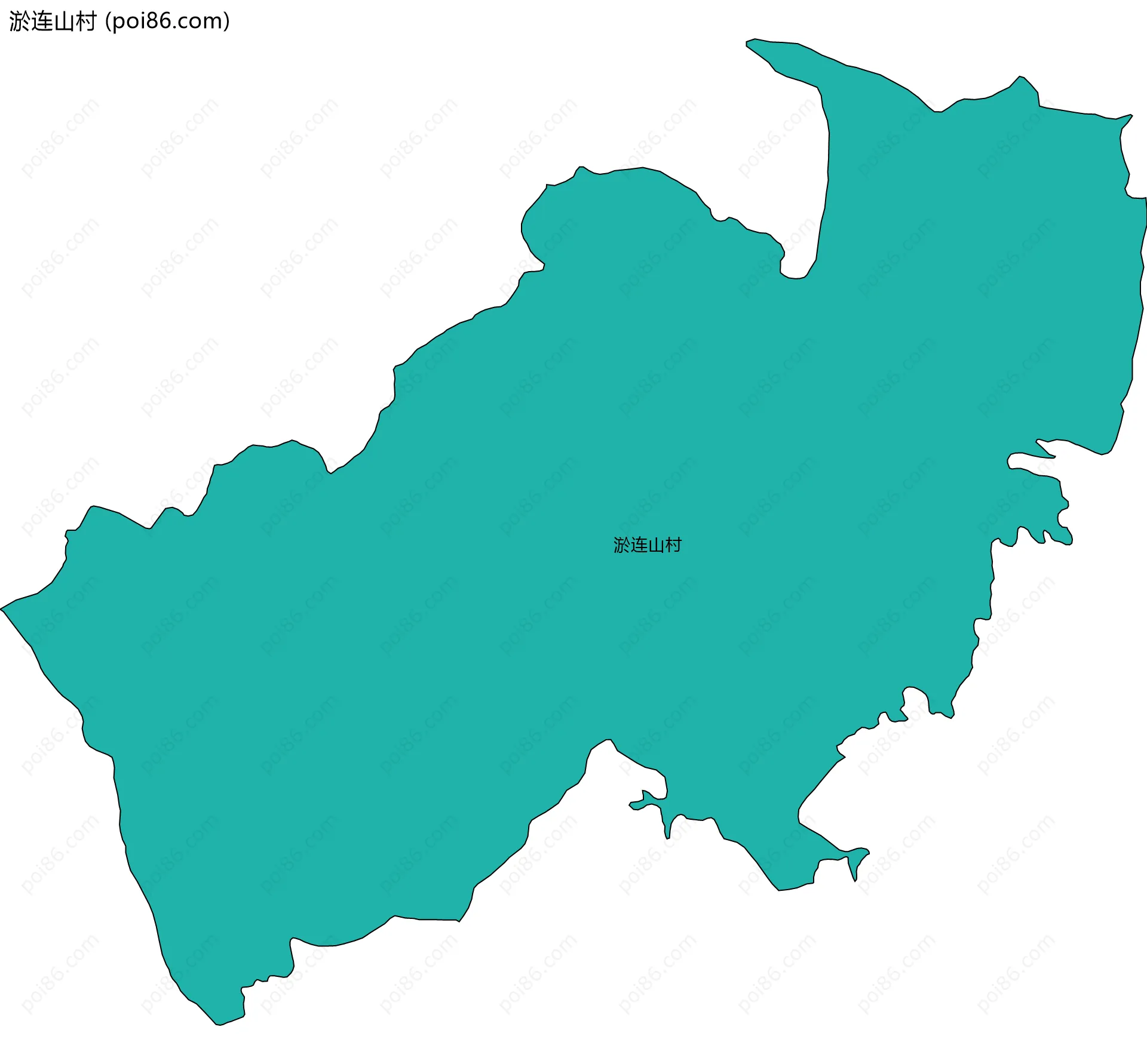 淤连山村边界地图