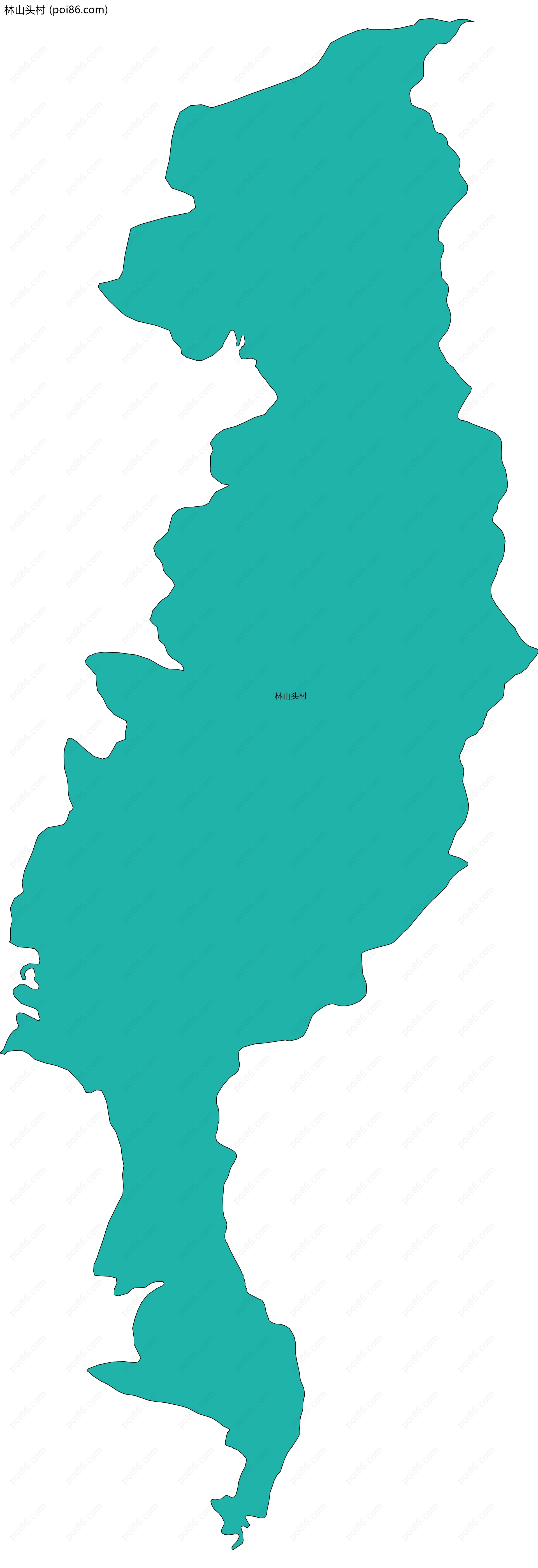 林山头村边界地图