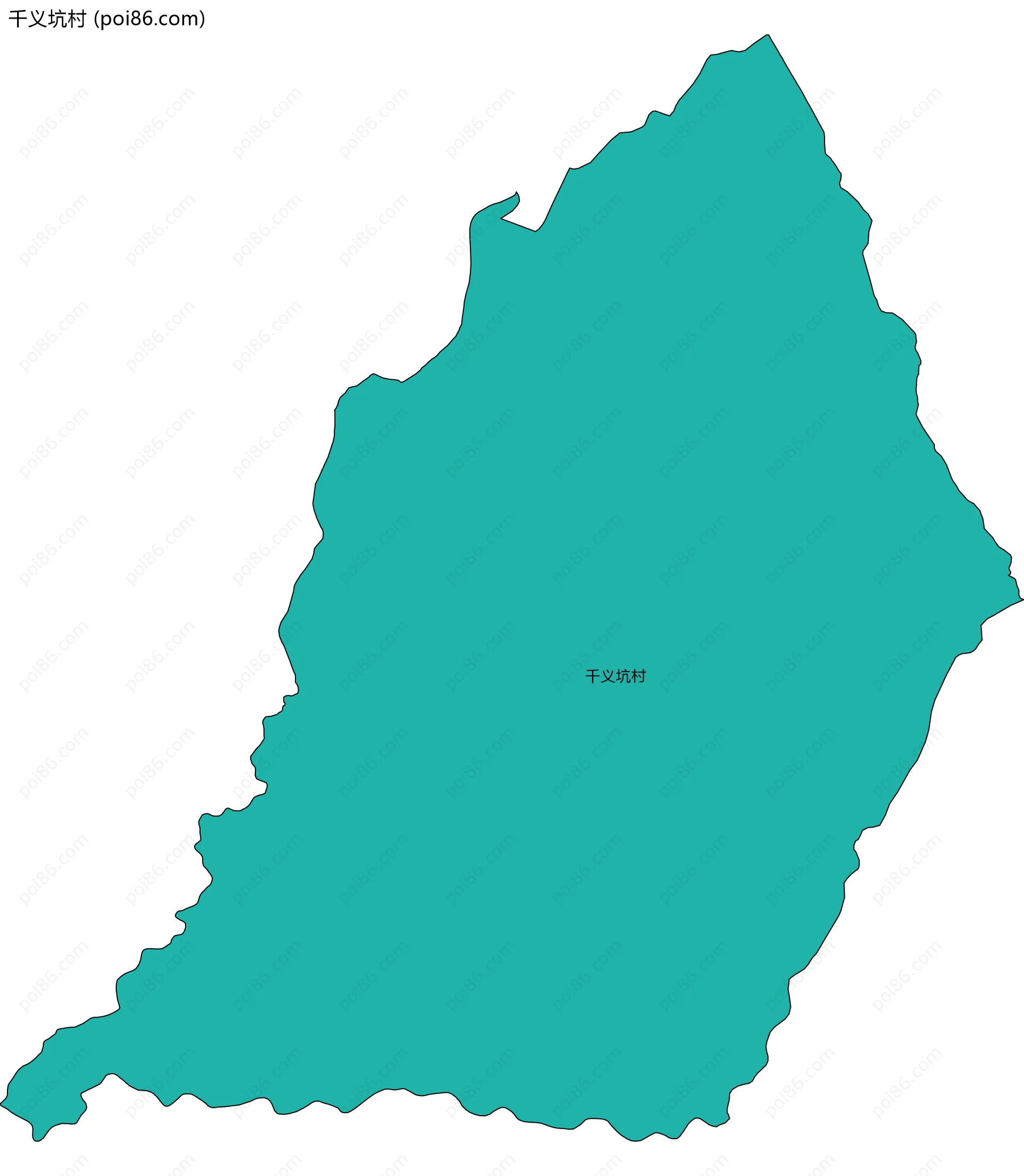 千义坑村边界地图