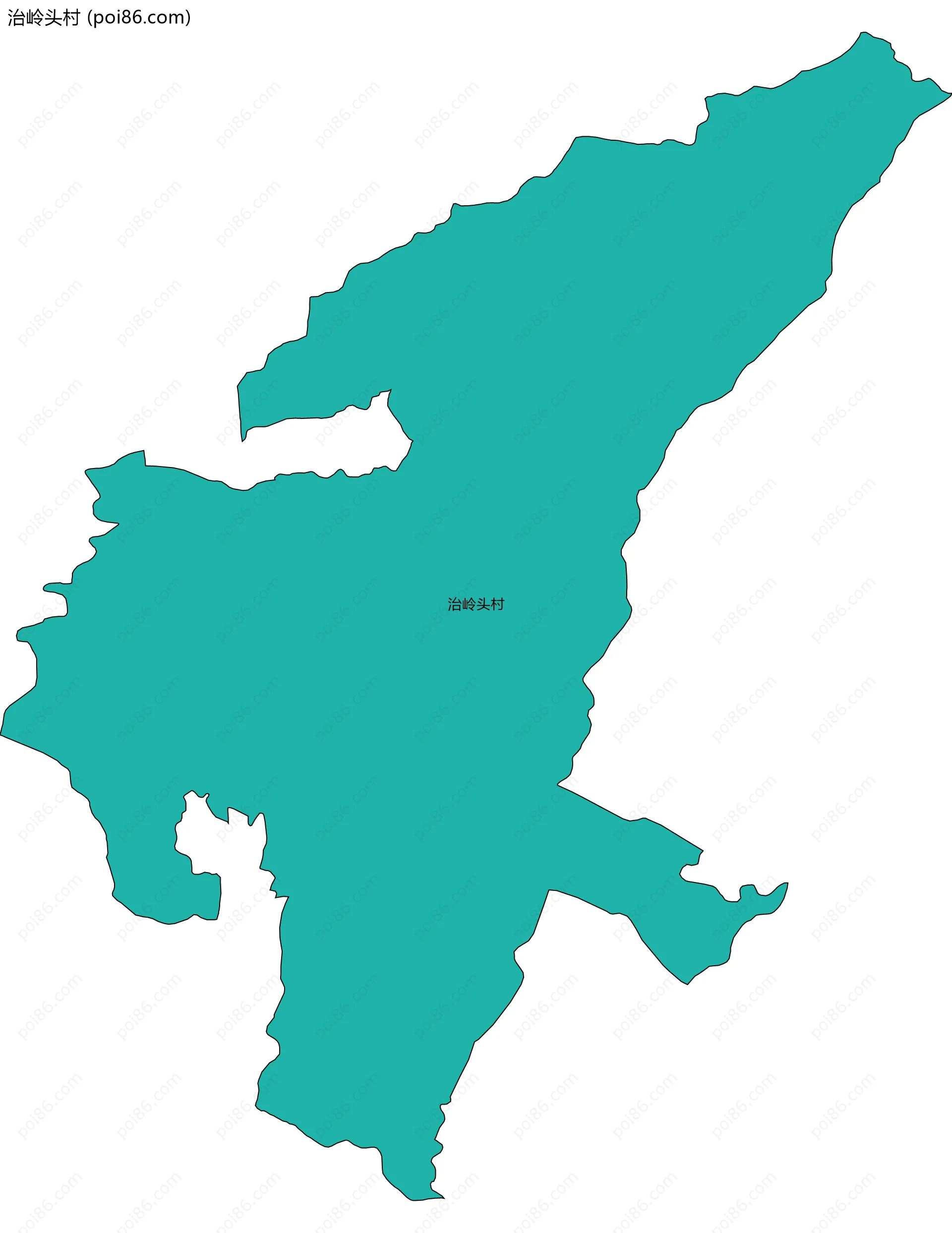 治岭头村边界地图