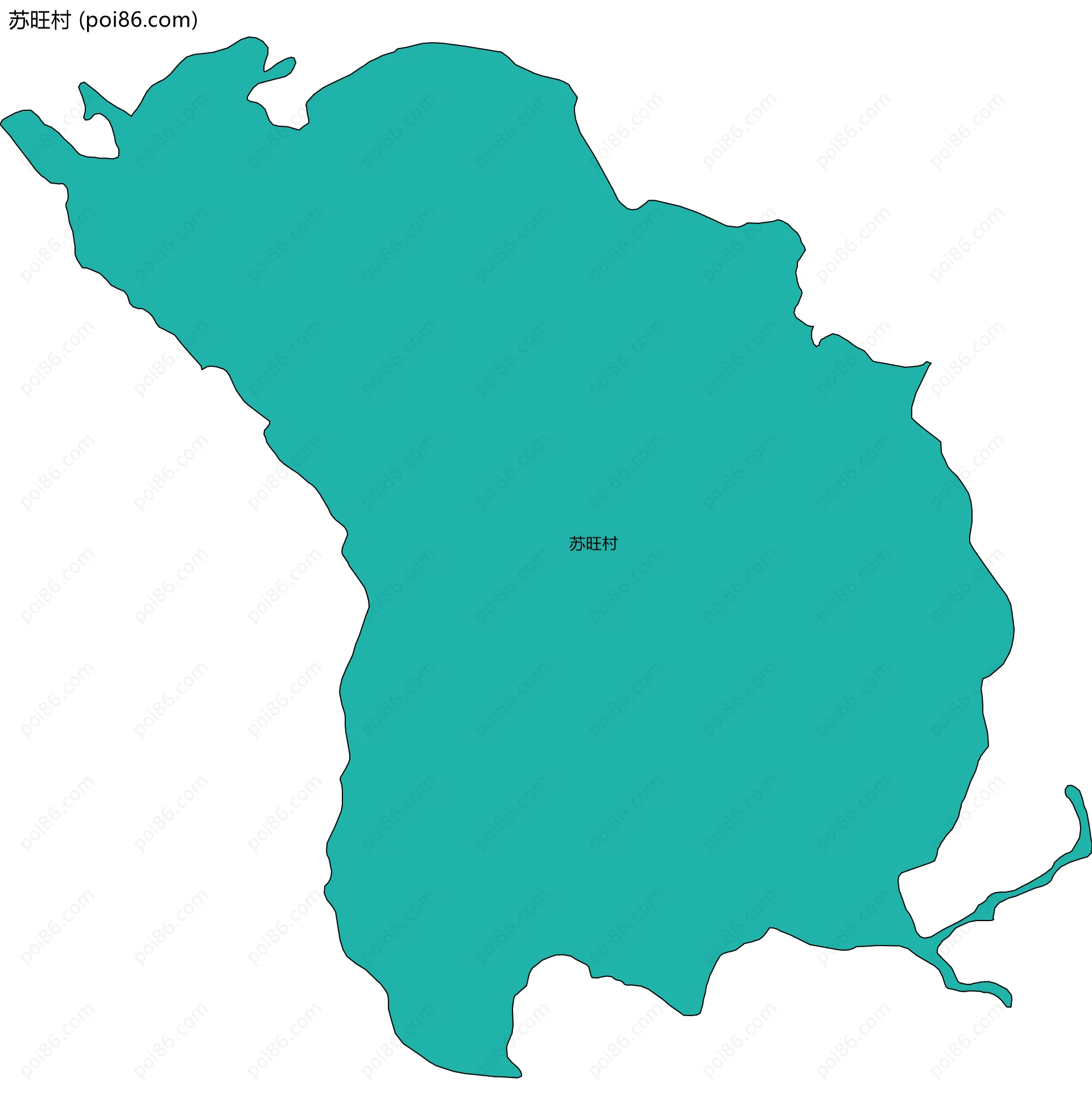 苏旺村边界地图