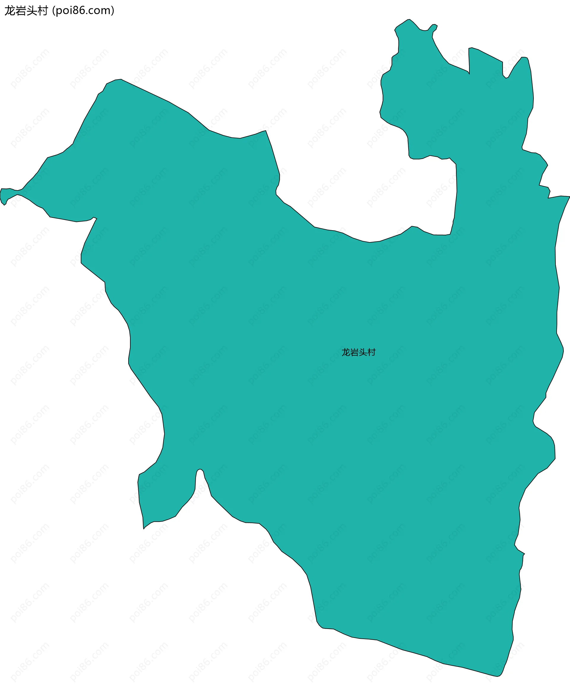 龙岩头村边界地图