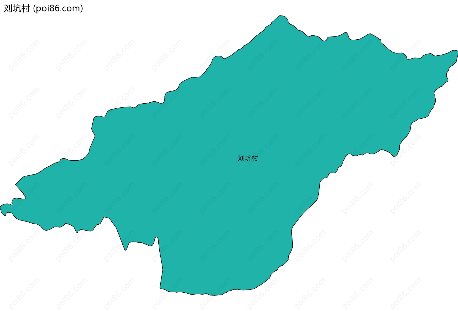 刘坑村边界地图