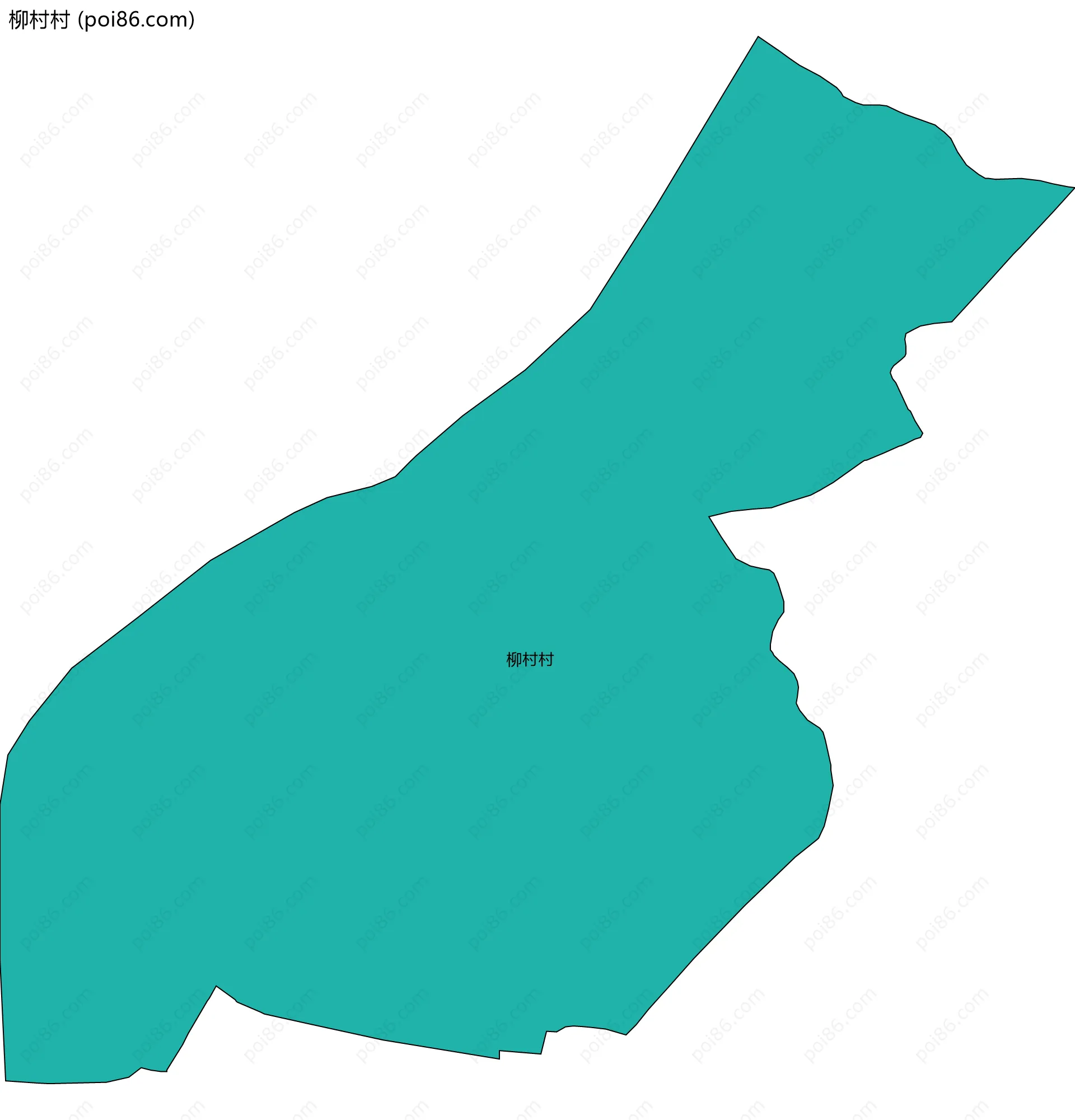 柳村村边界地图