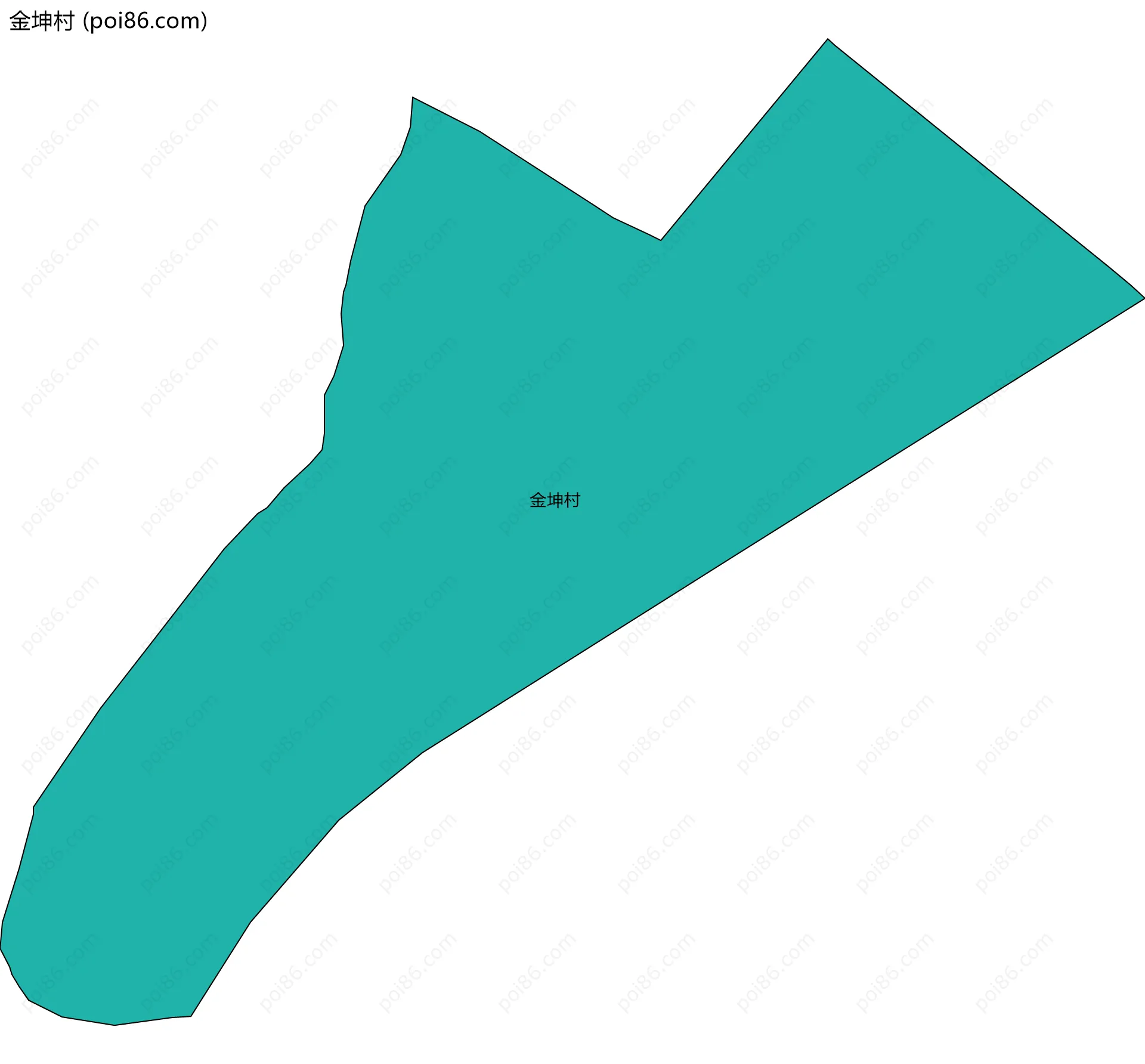 金坤村边界地图