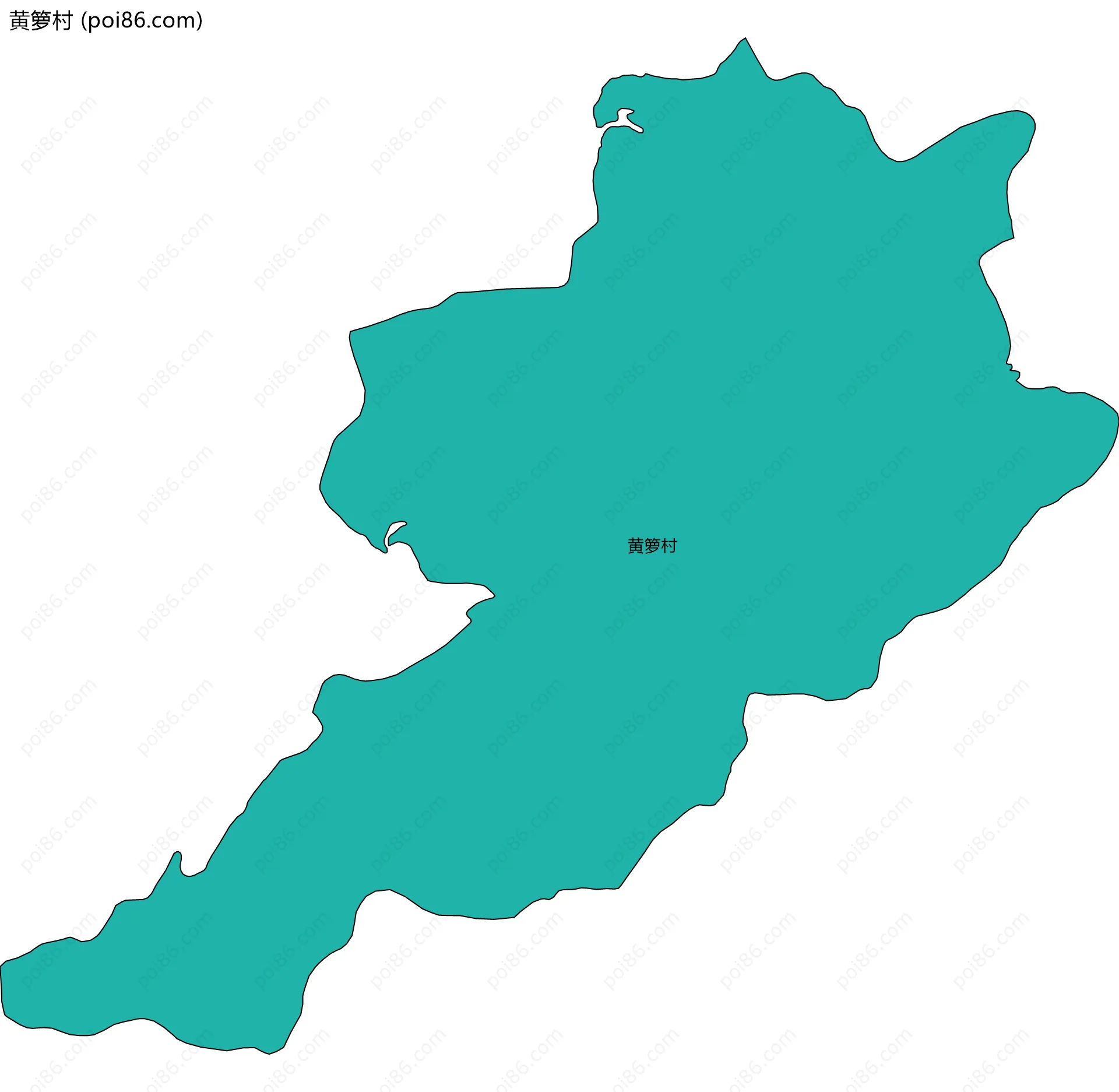 黄箩村边界地图