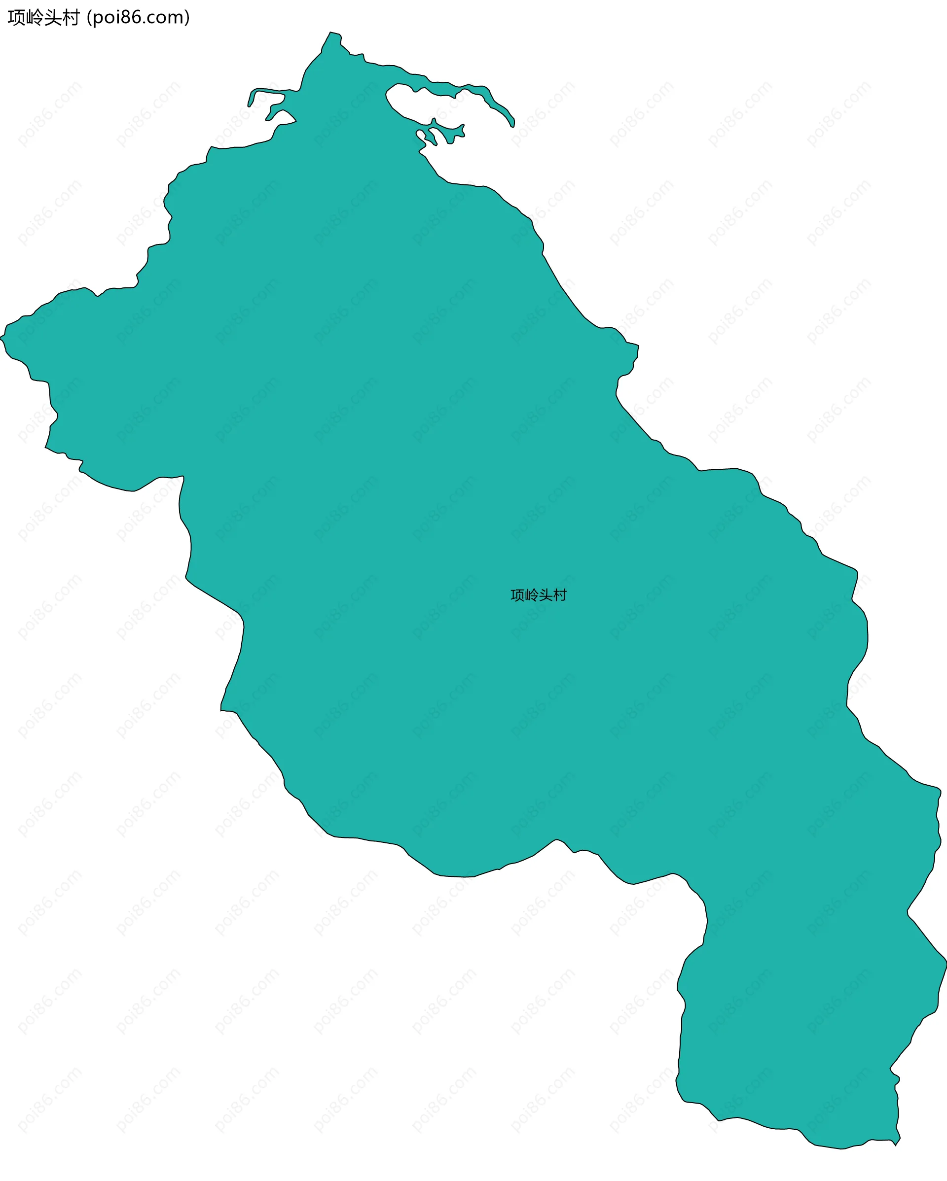 项岭头村边界地图