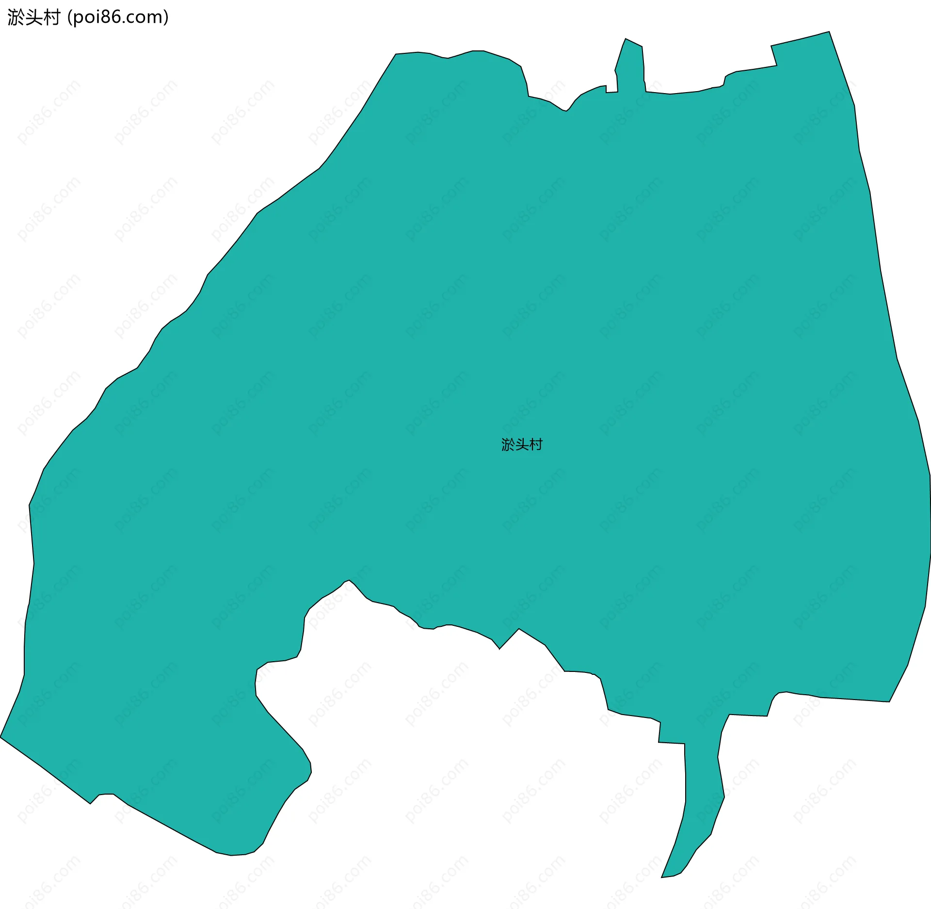 淤头村边界地图