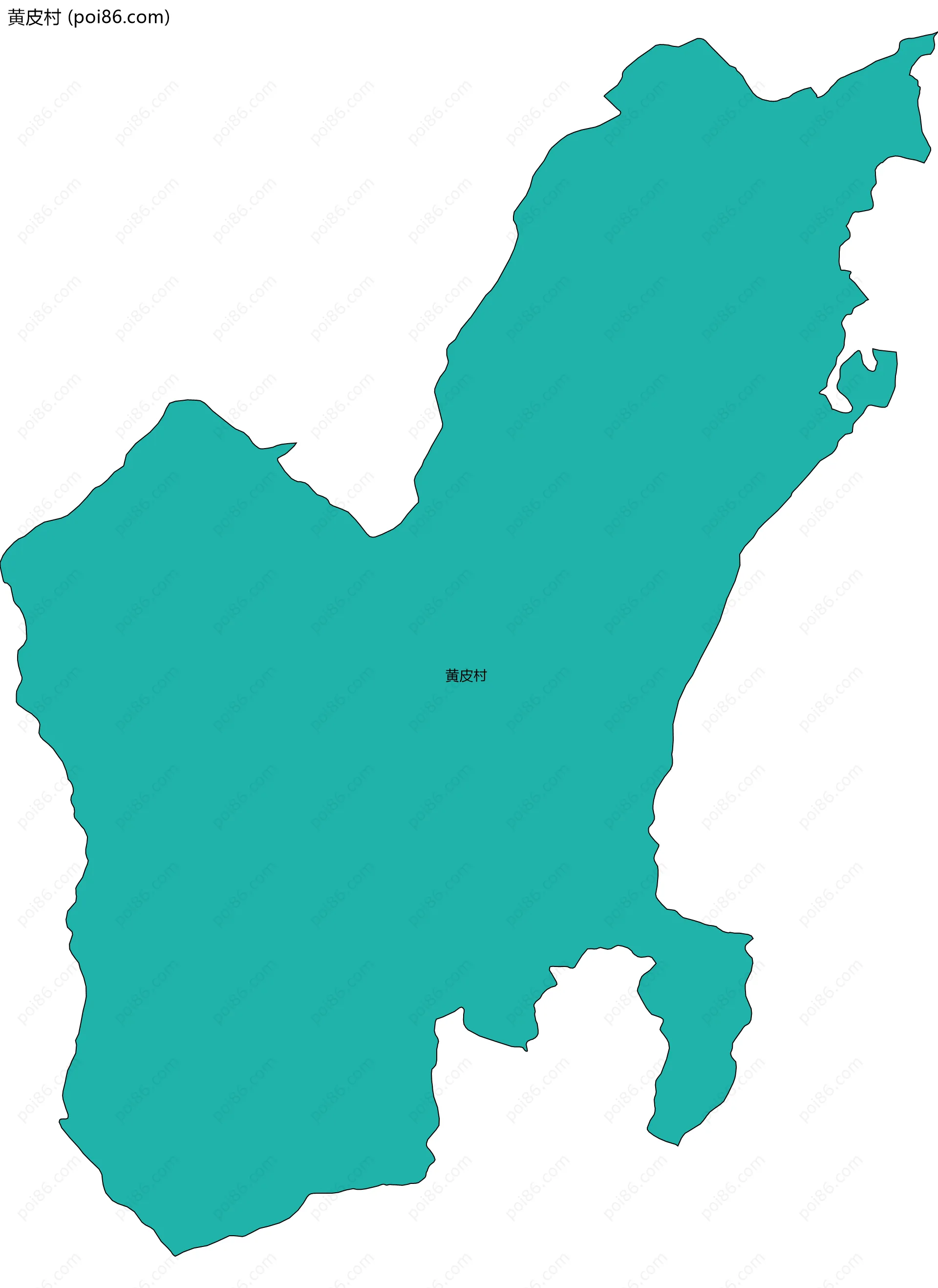 黄皮村边界地图