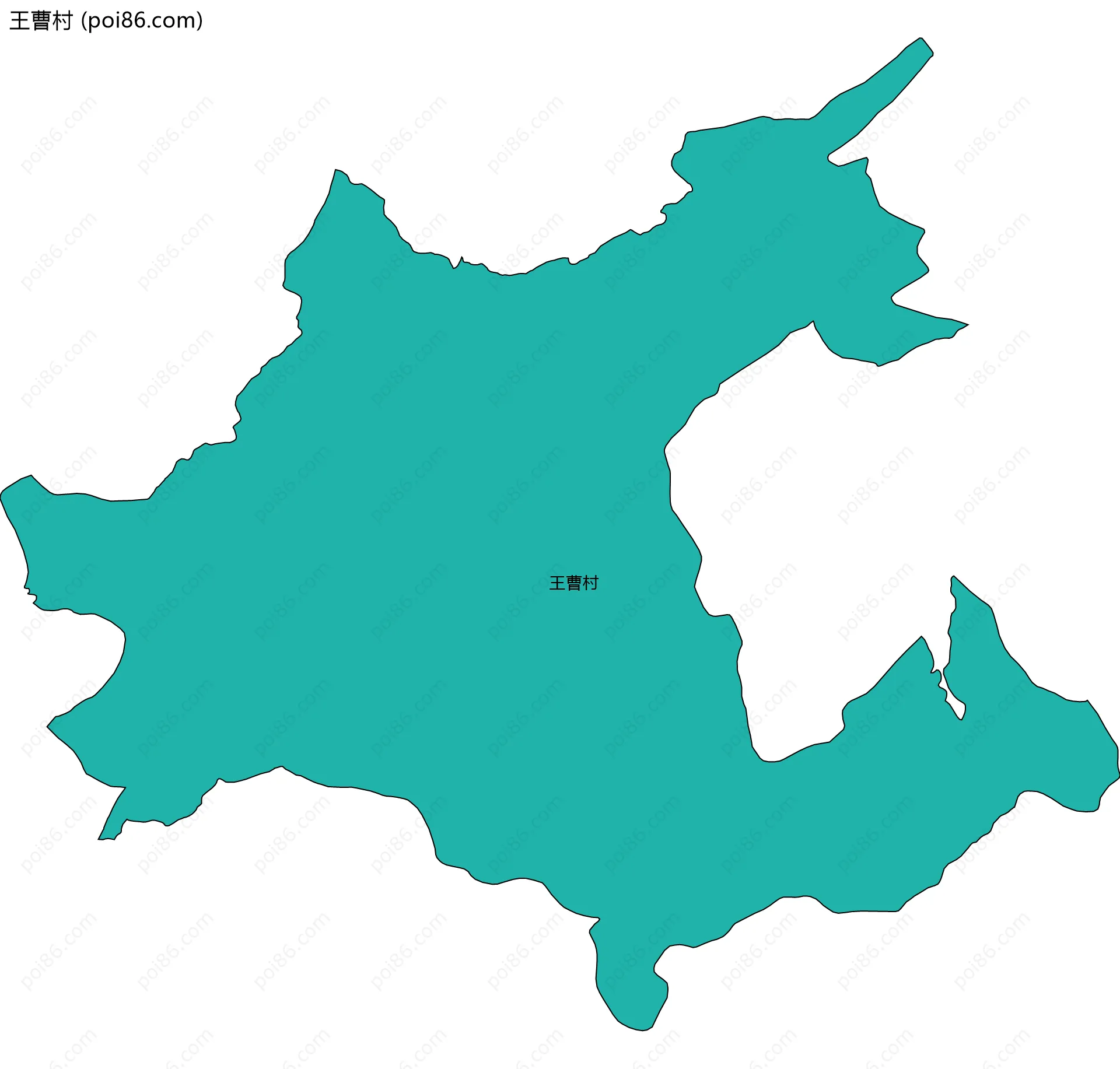 王曹村边界地图