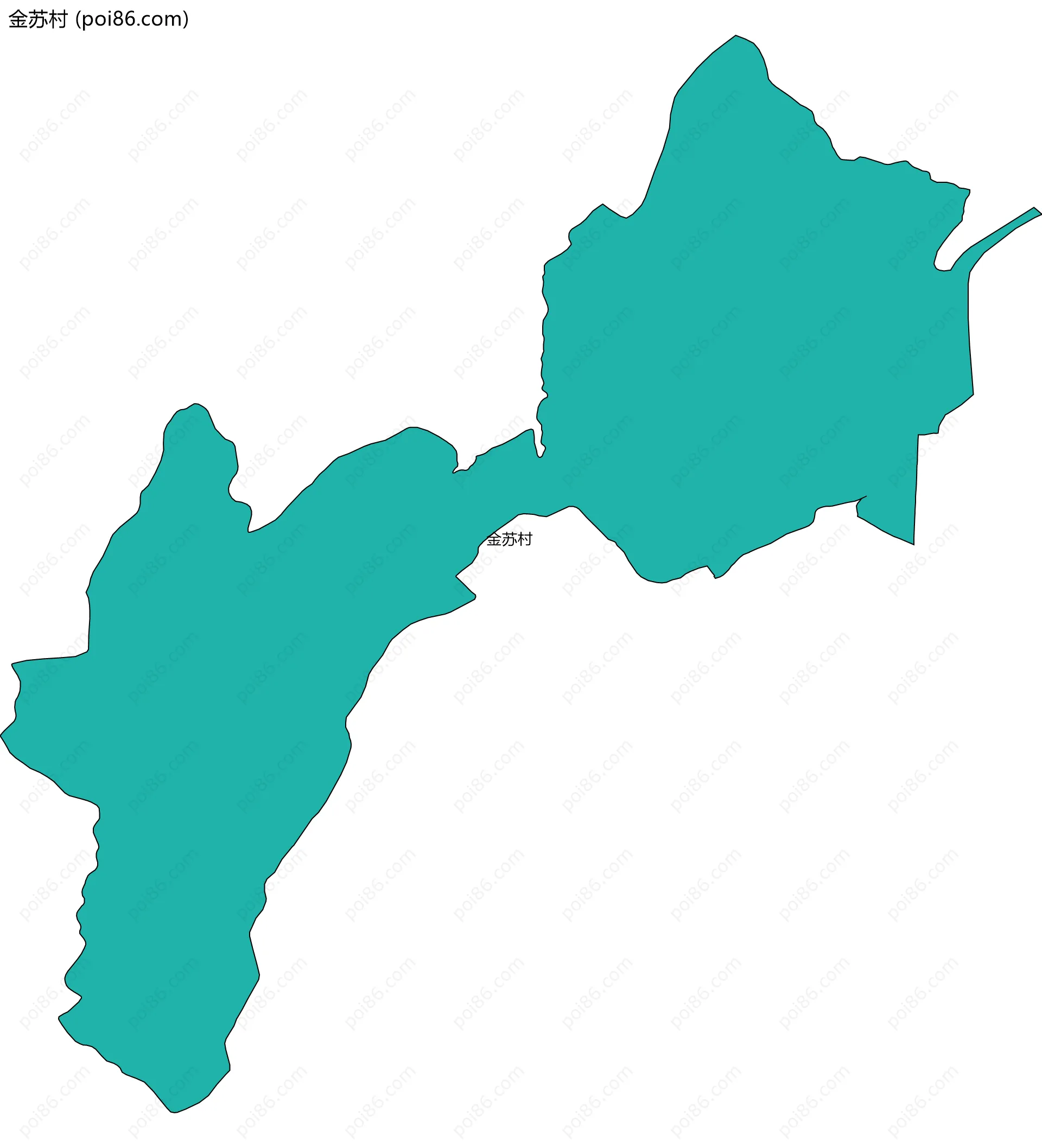 金苏村边界地图