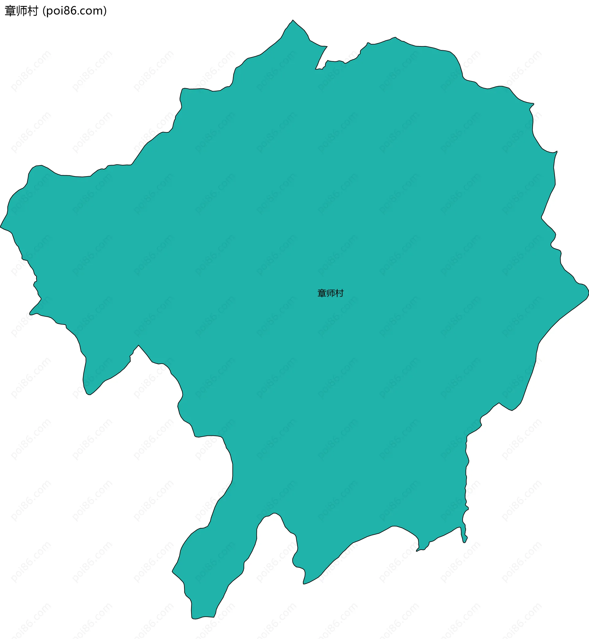 章师村边界地图