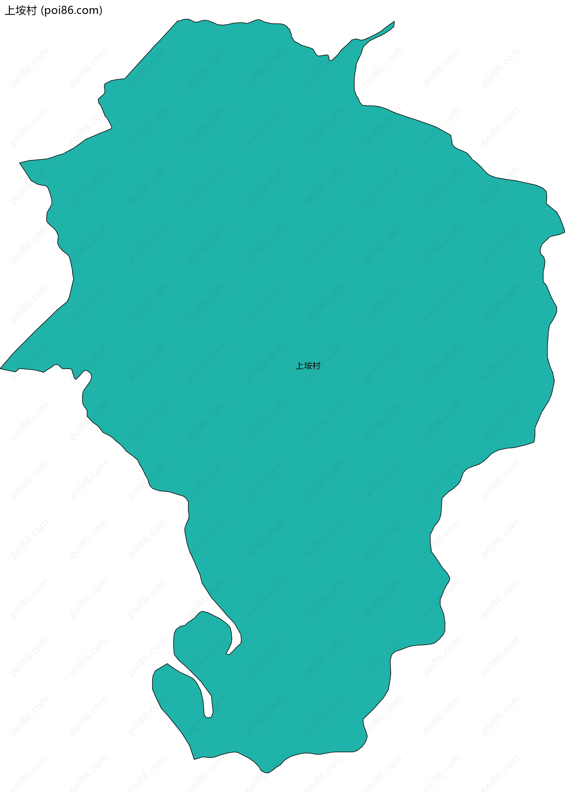 上垵村边界地图