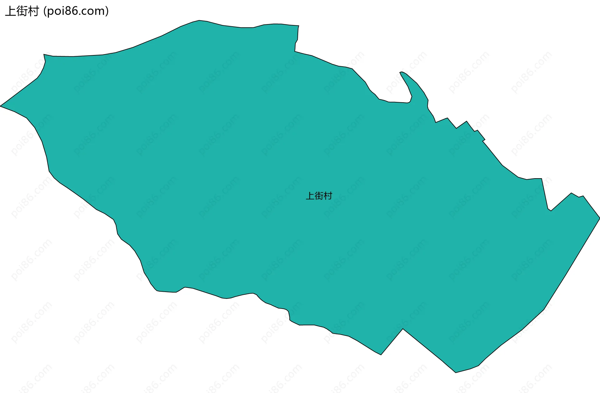 上街村边界地图