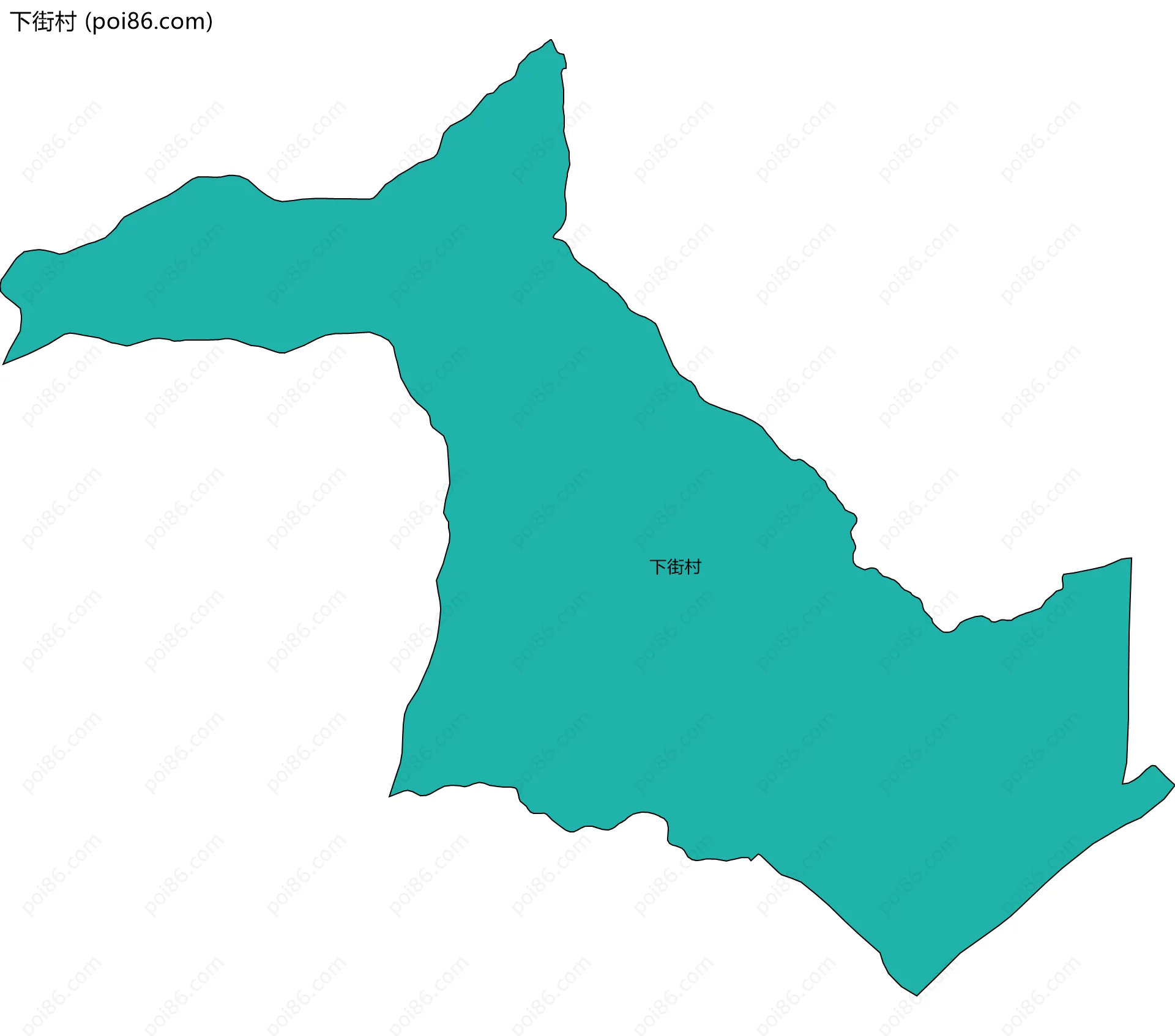 下街村边界地图