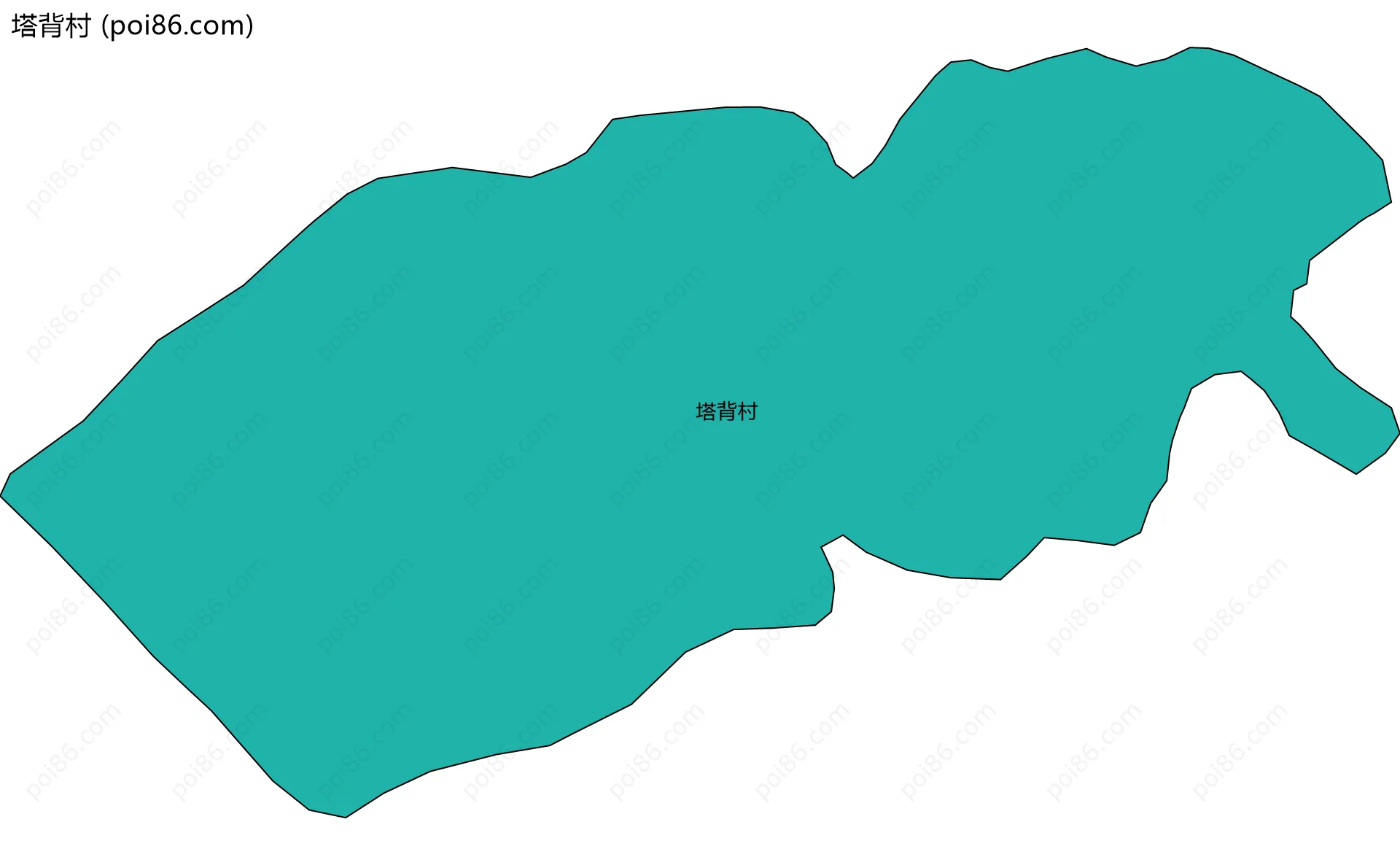 塔背村边界地图