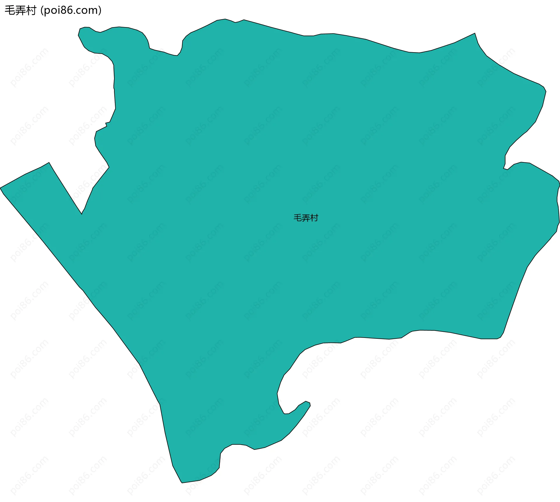 毛弄村边界地图
