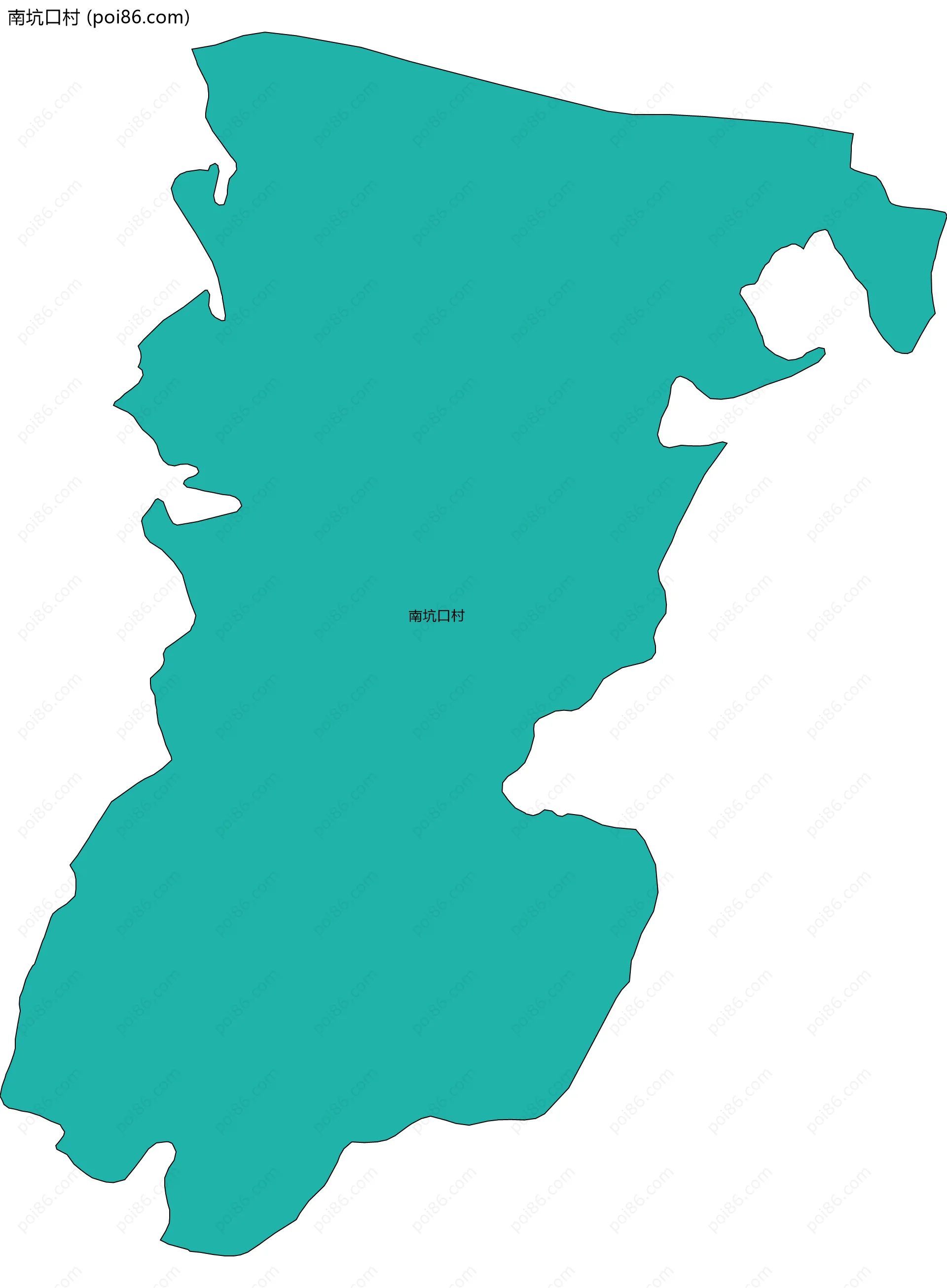 南坑口村边界地图