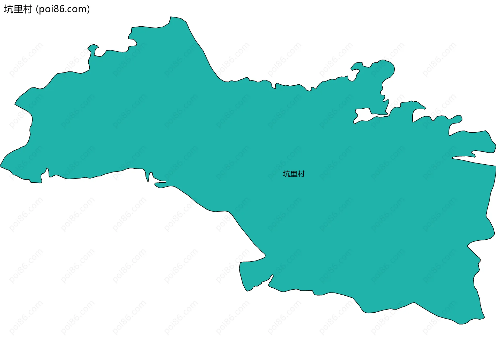 坑里村边界地图