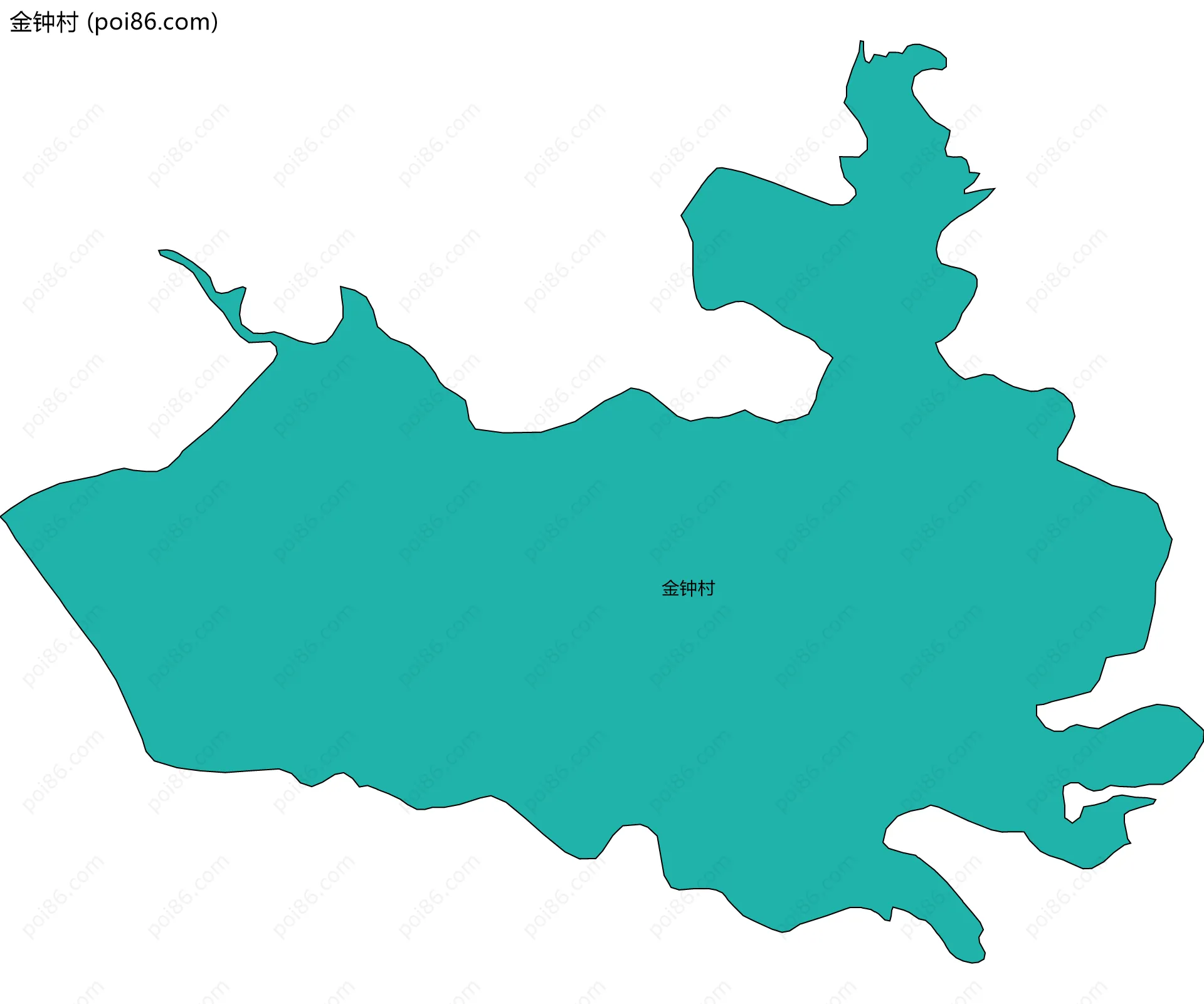金钟村边界地图
