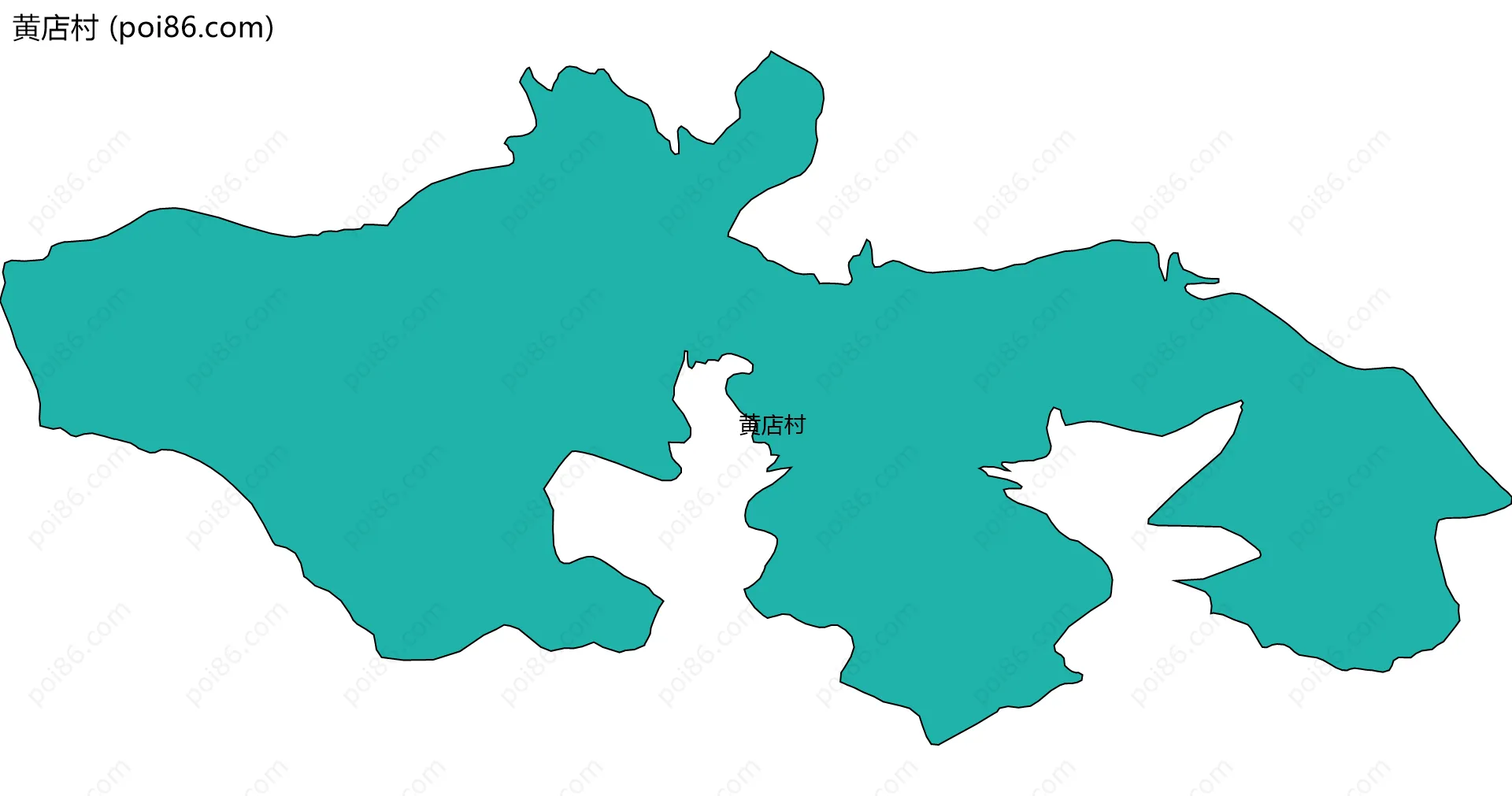 黄店村边界地图