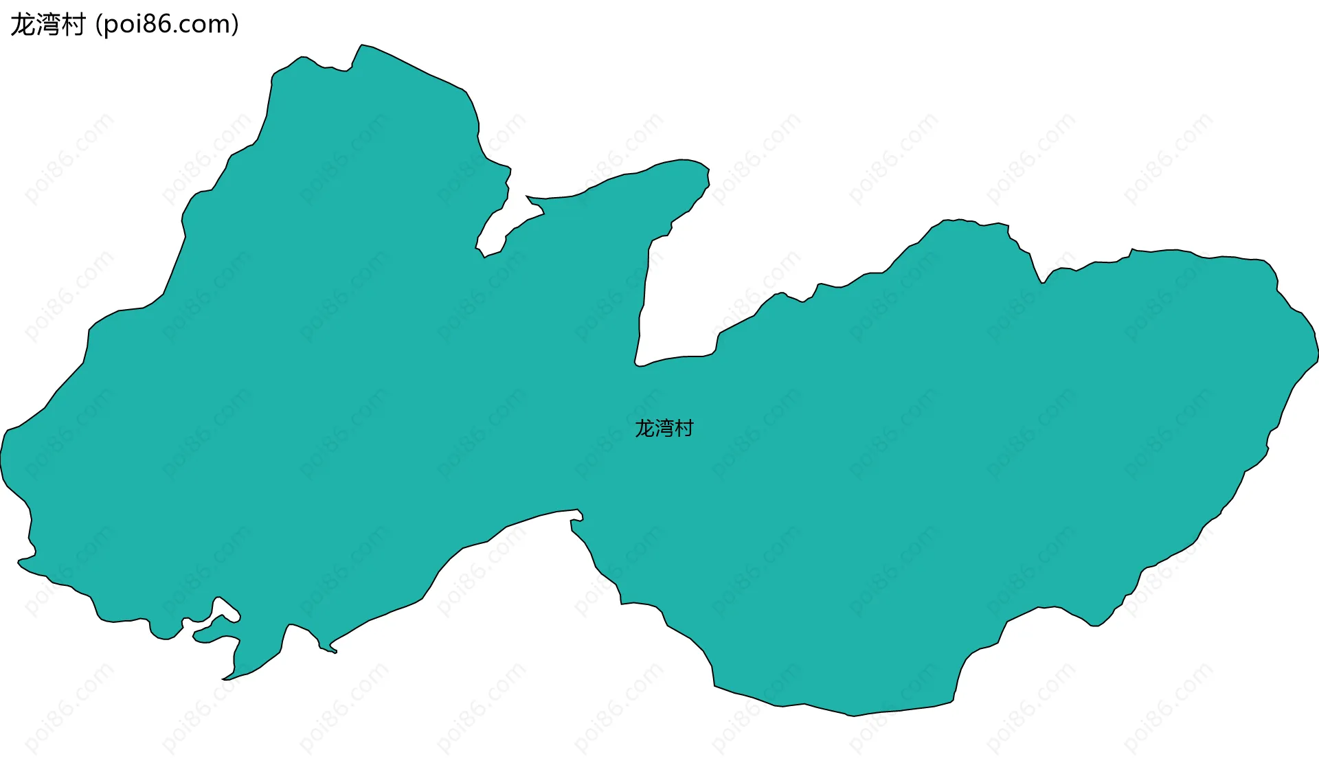 龙湾村边界地图