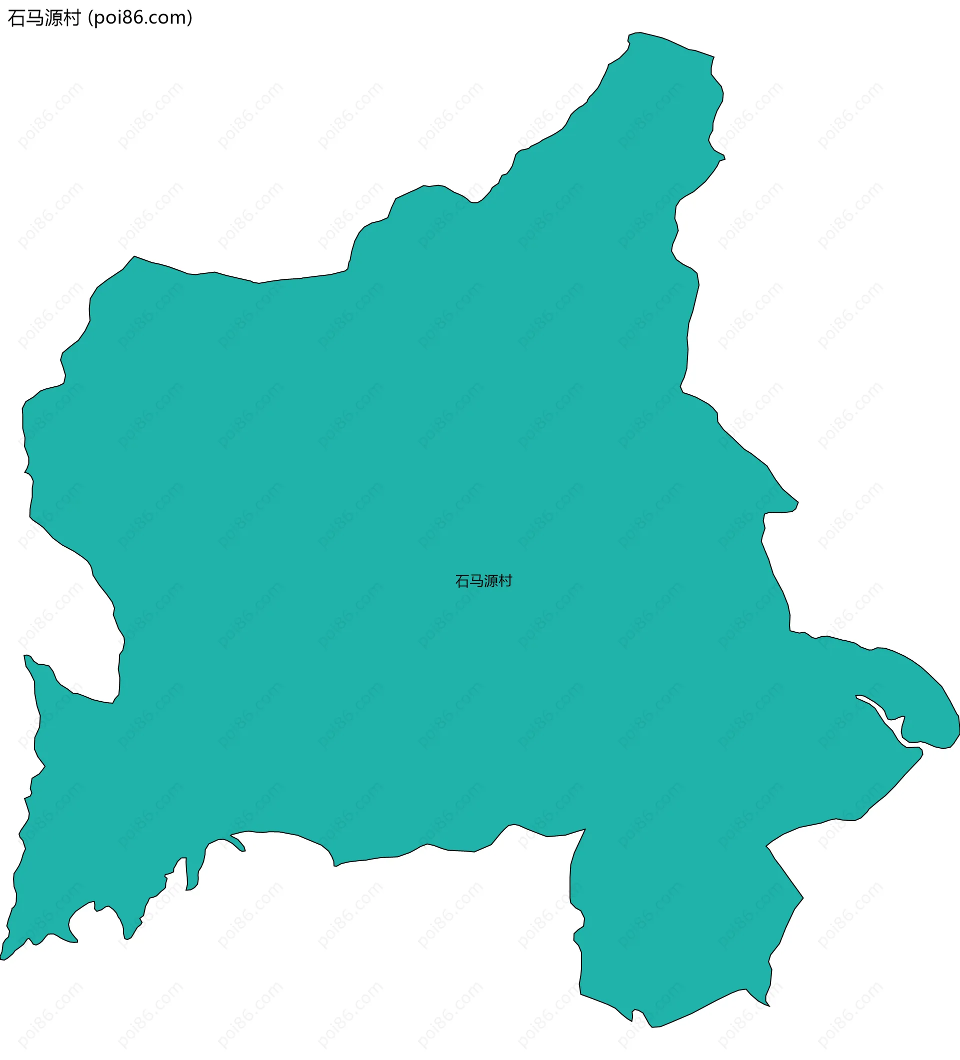 石马源村边界地图