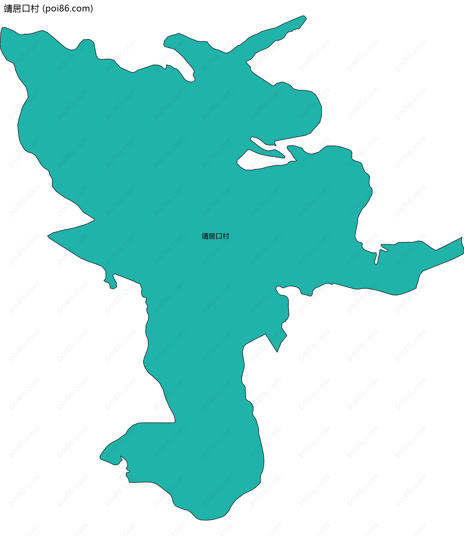 靖居口村边界地图