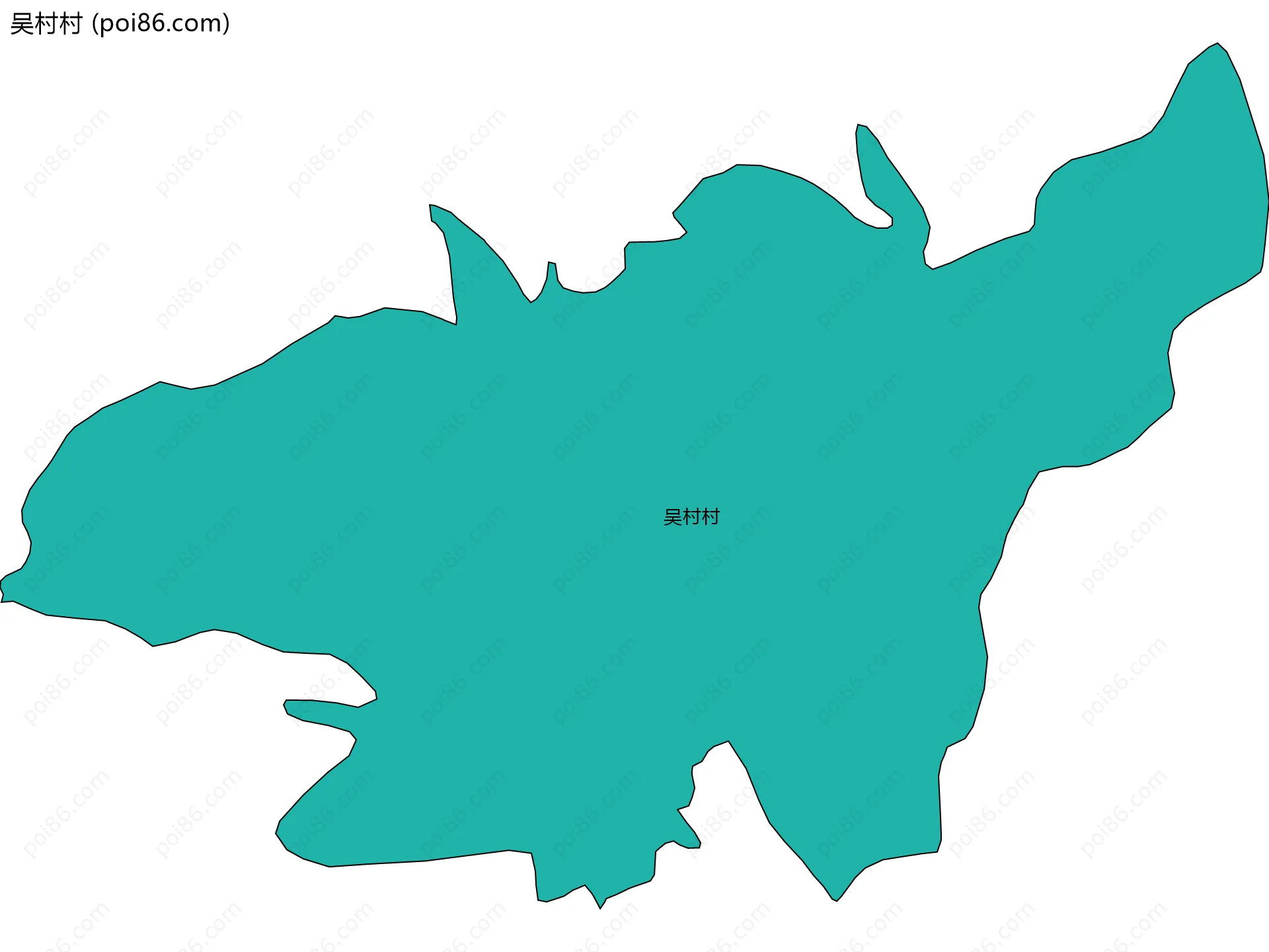 吴村村边界地图
