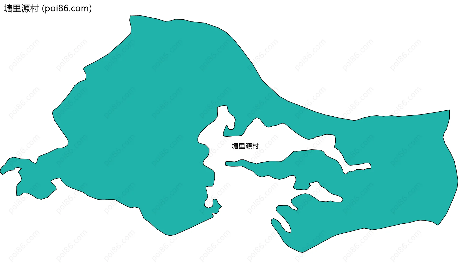 塘里源村边界地图