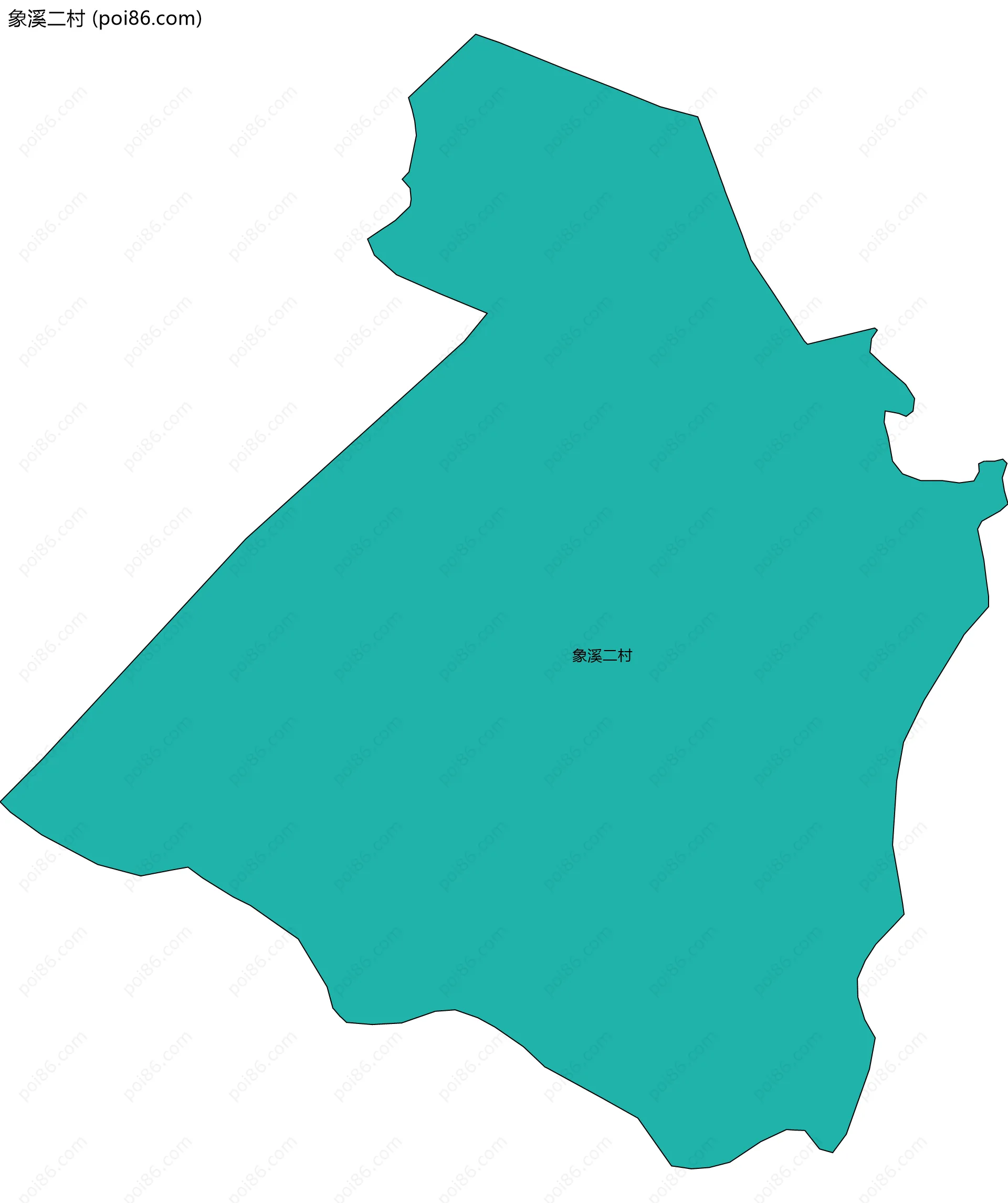象溪二村边界地图