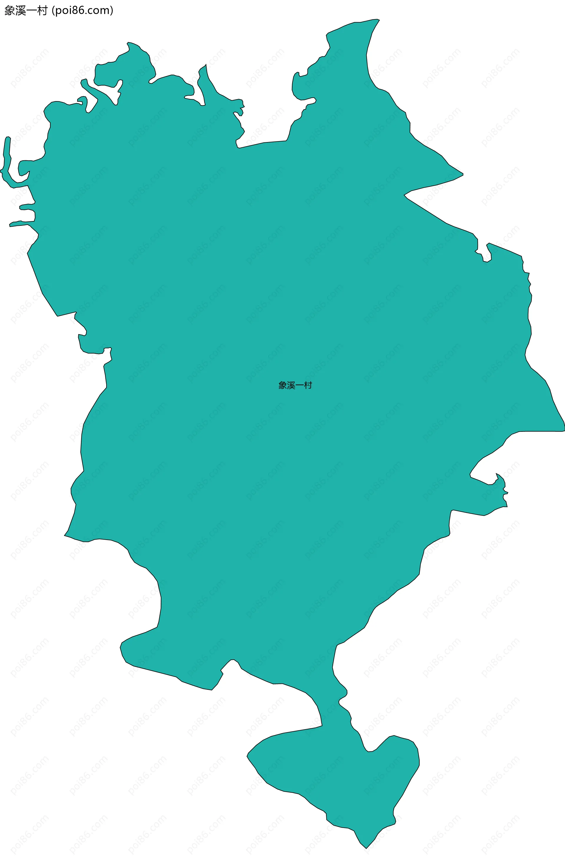 象溪一村边界地图