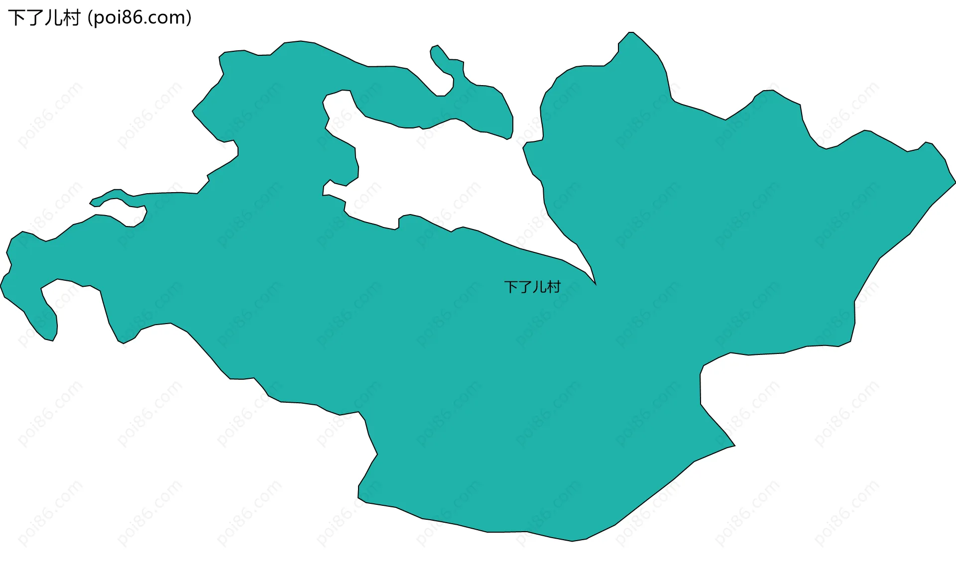 下了儿村边界地图